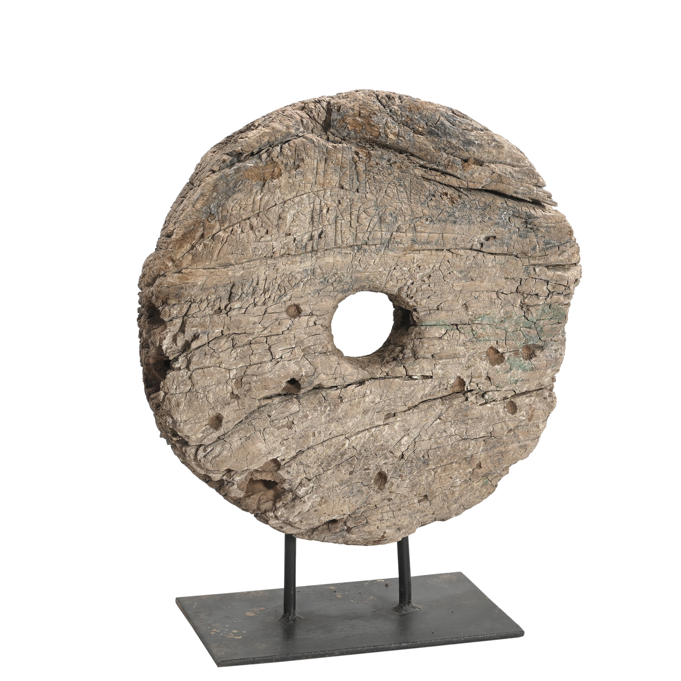 Pahiya n°14 - Ancienne roue décorative en bois