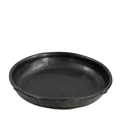 Ekdori - Plat en terre cuite noire (grand)