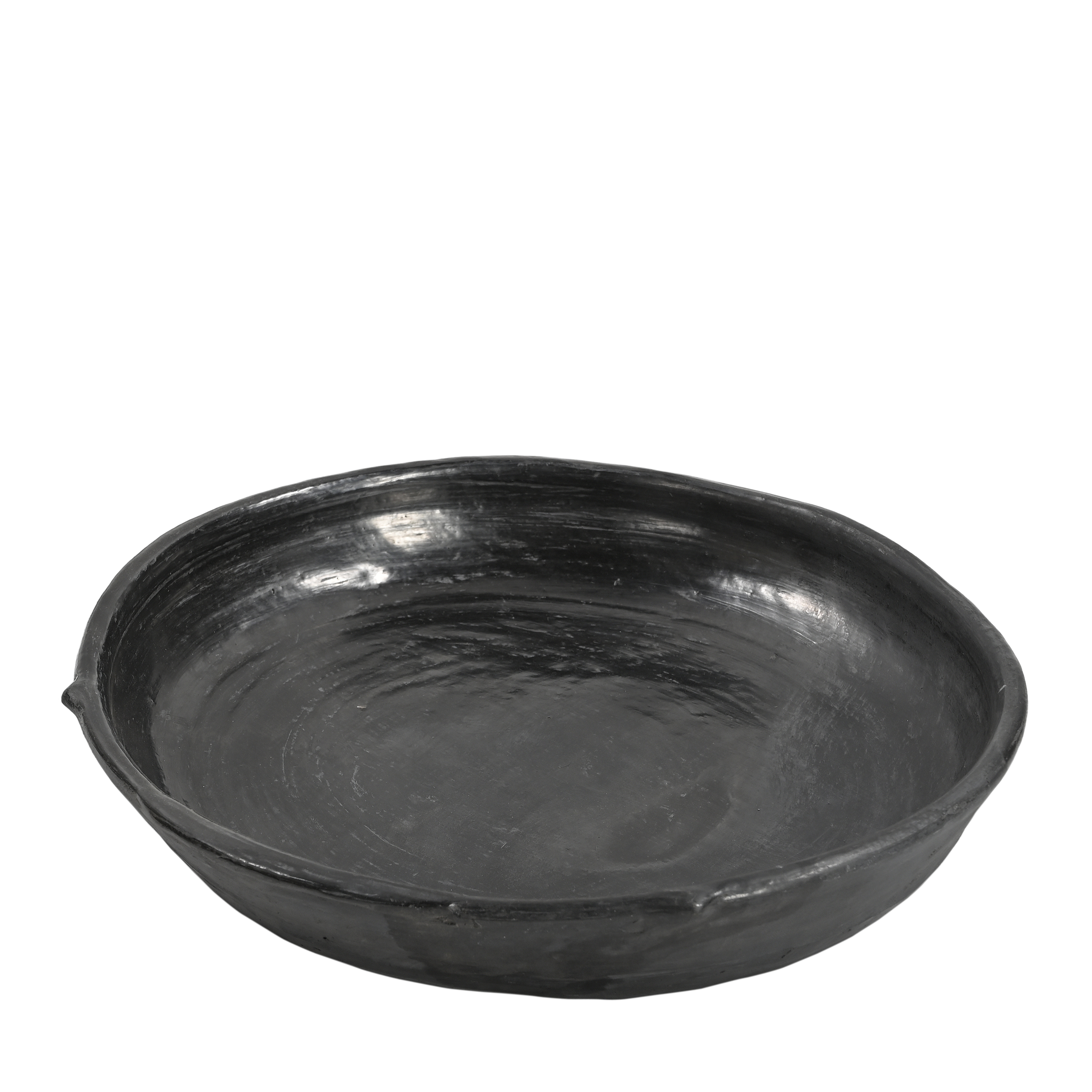Ekdori - Plat en terre cuite noire (grand)
