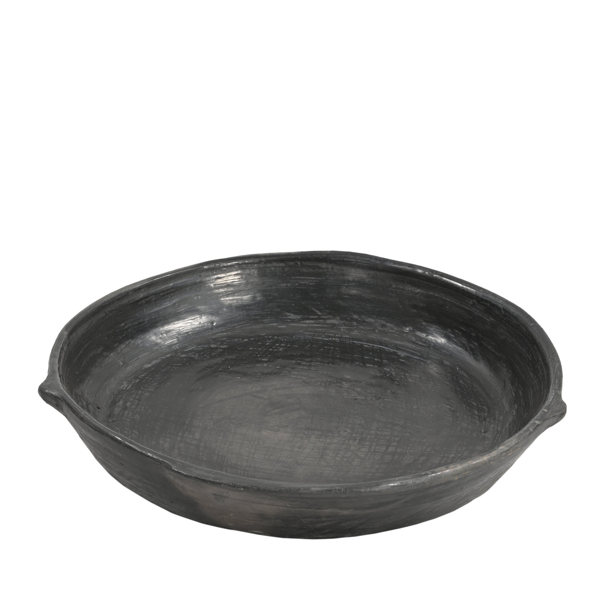 Ekdori - Plat en terre cuite noire (grand)