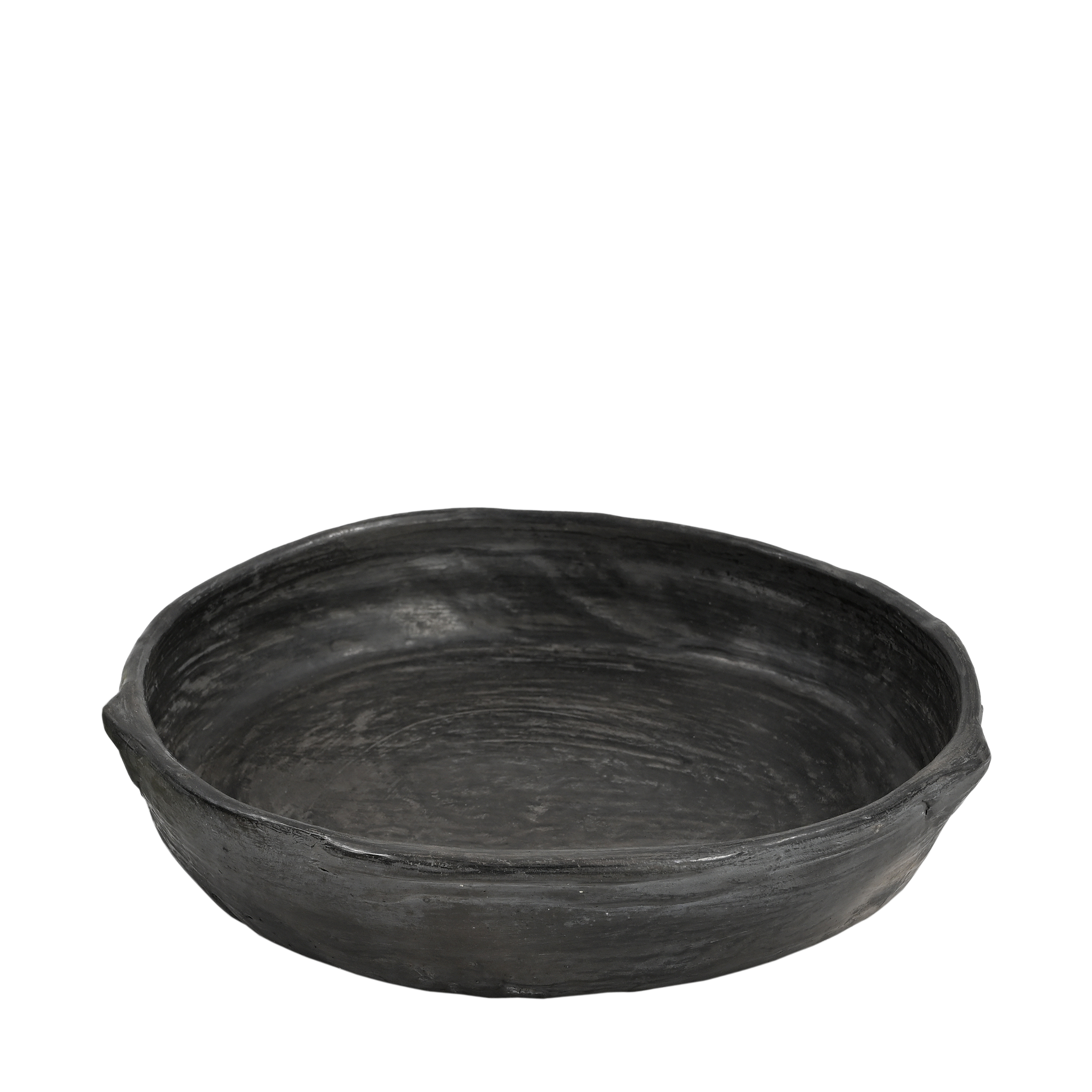 Ekdori - Plat en terre cuite noire (moyen)