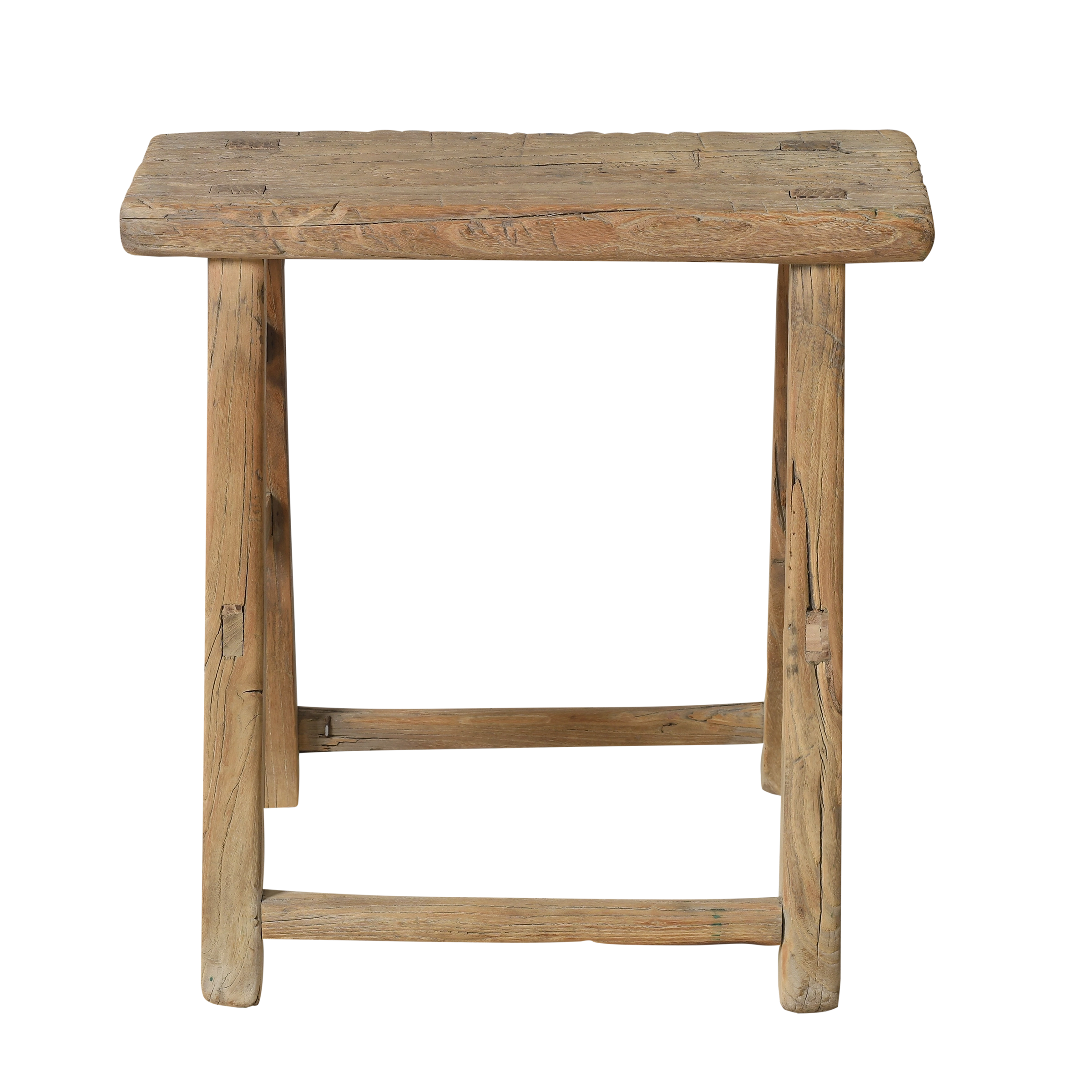 Zin - Tabouret chinois ancien en orme n°10