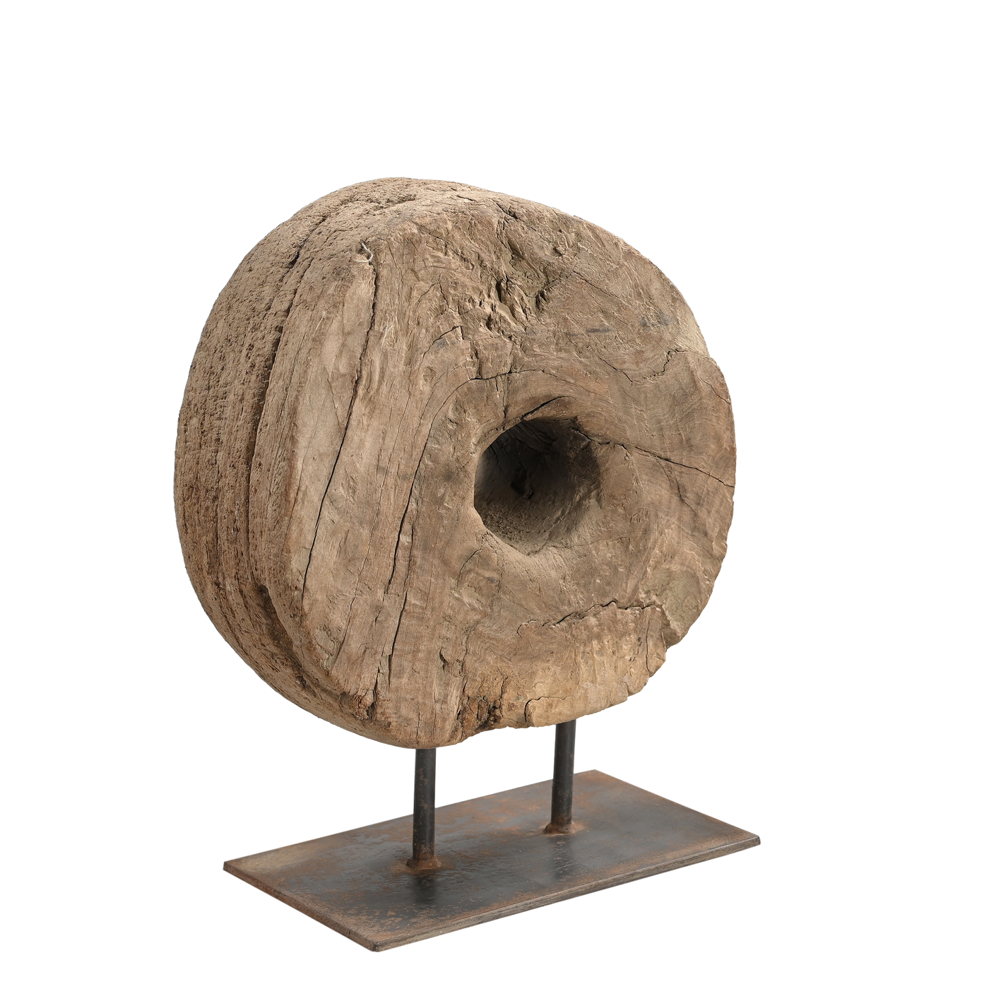 Pahiya n°26 - Ancienne roue décorative en bois