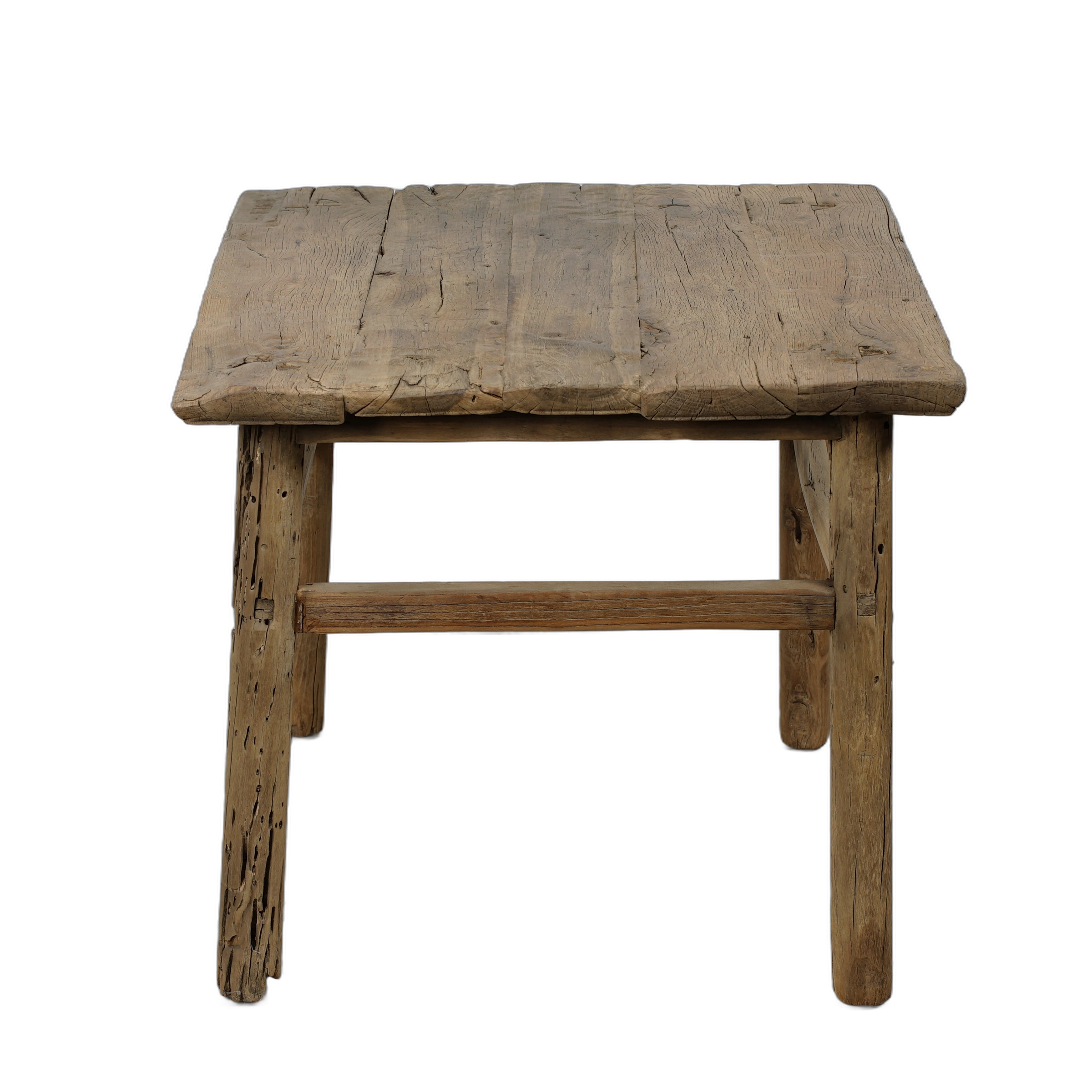 Jining - Table d'appoint carrée en orme n°3