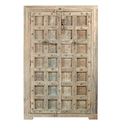 Almari - Armoire en bois avec porte ancienne n°4