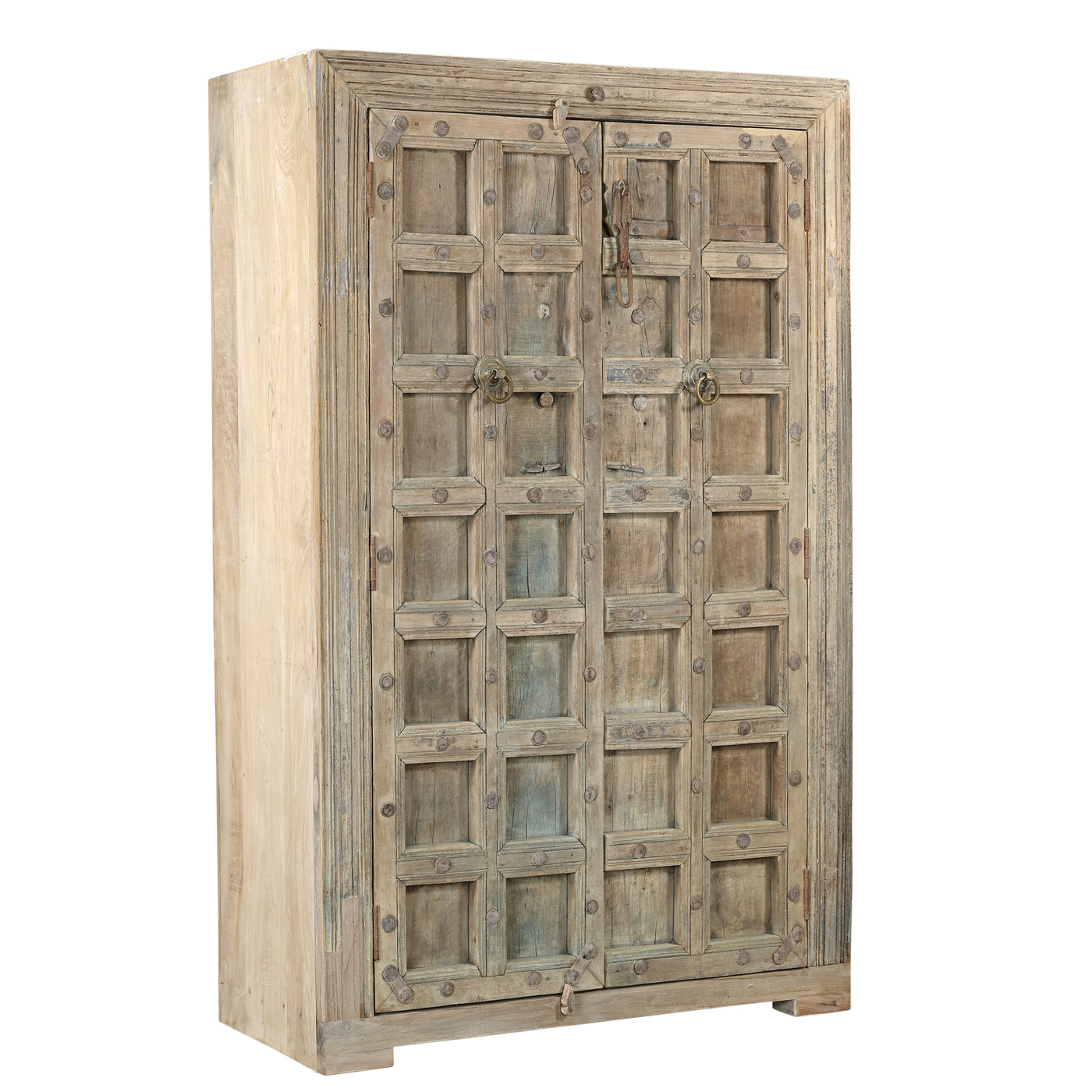 Almari - Armoire en bois avec porte ancienne n°4