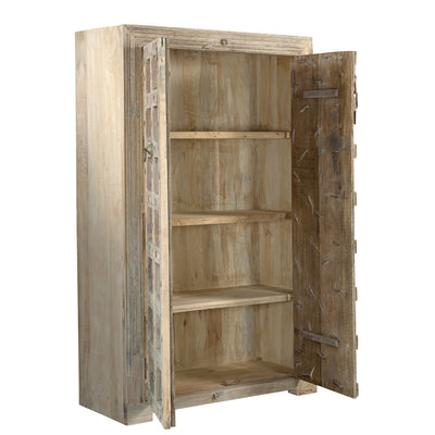 Almari - Armoire en bois avec porte ancienne n°4