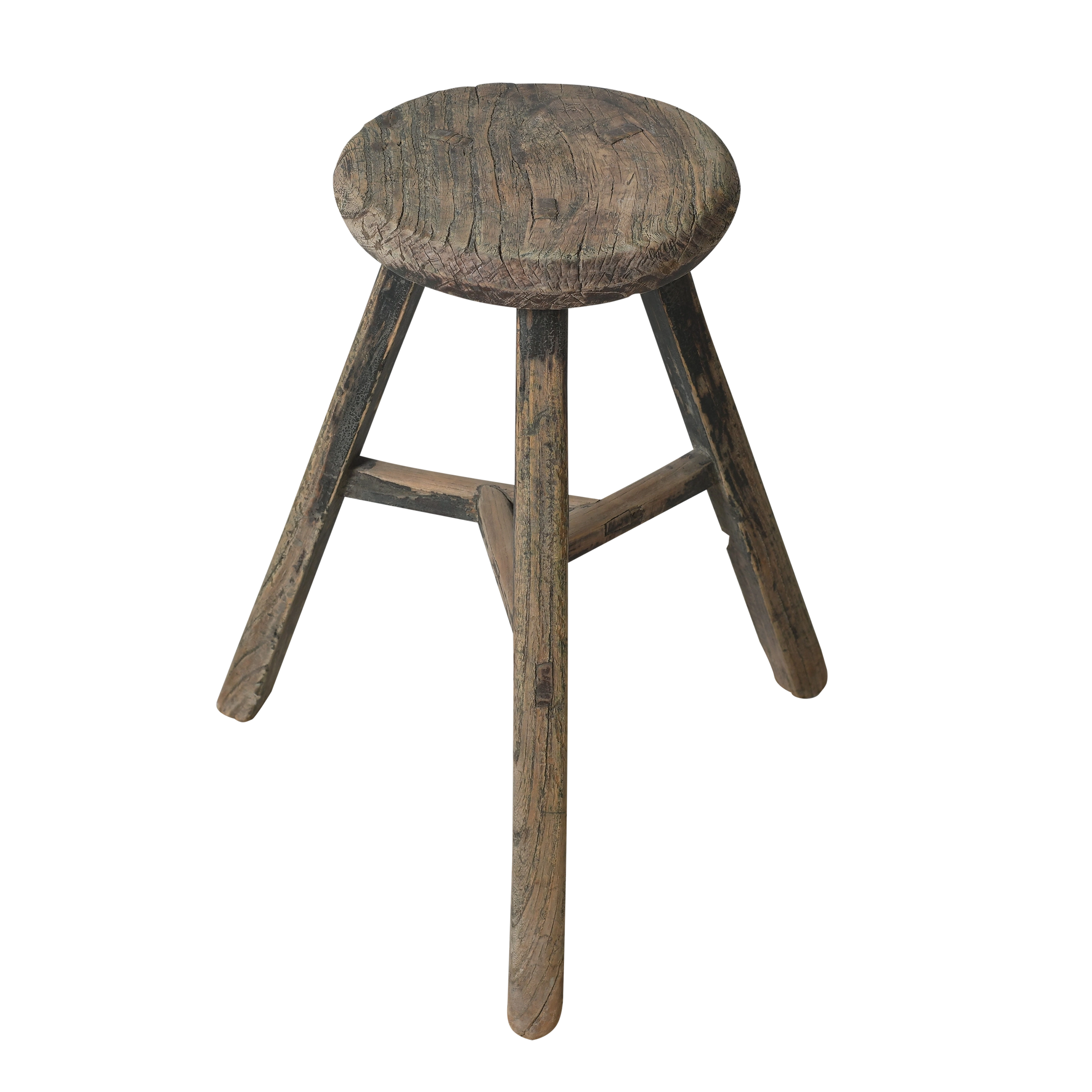 Gong - Tabouret chinois rond ancien n°34 - vue 2