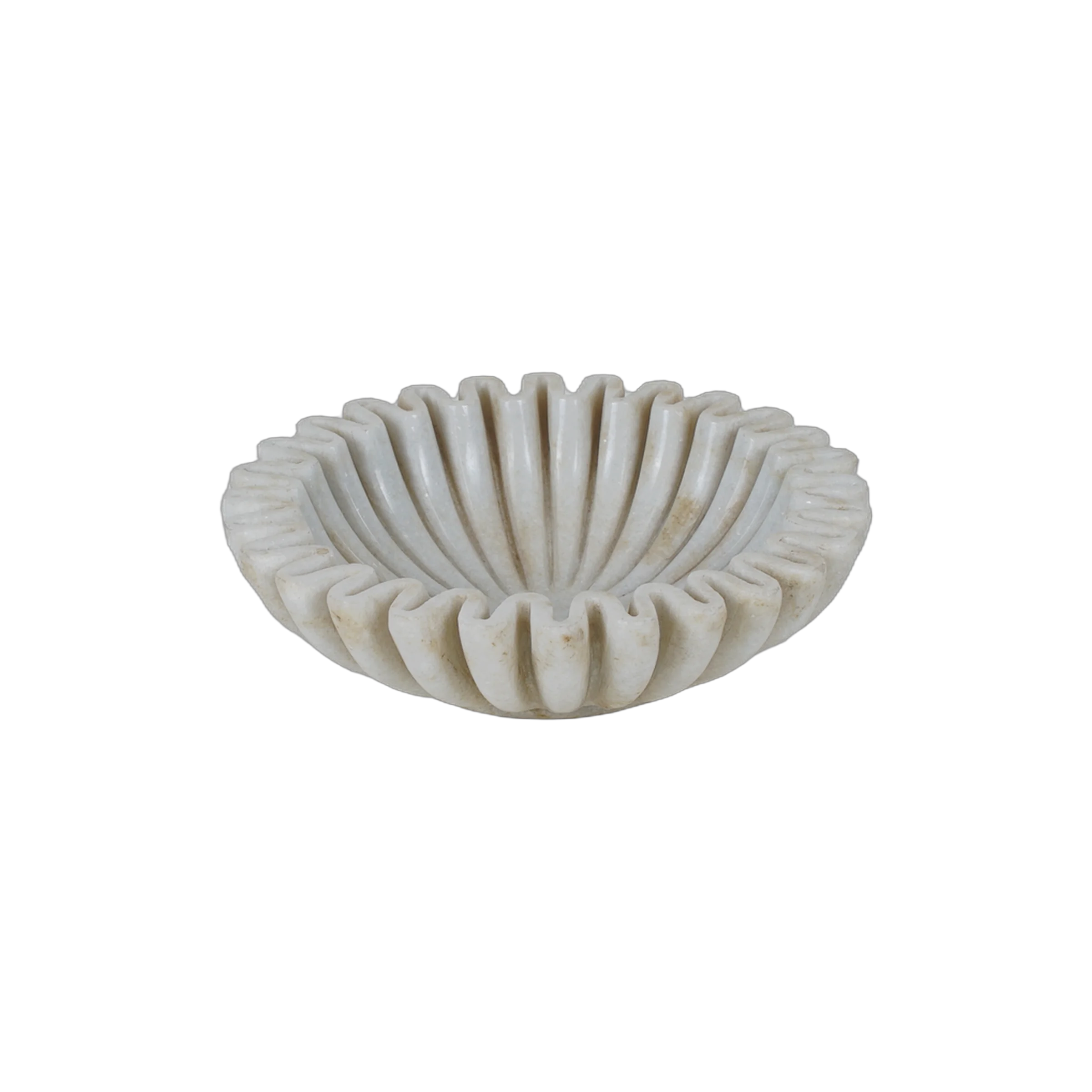 Makrana - Coupe en marbre blanc sculpté n°12 - vue 3
