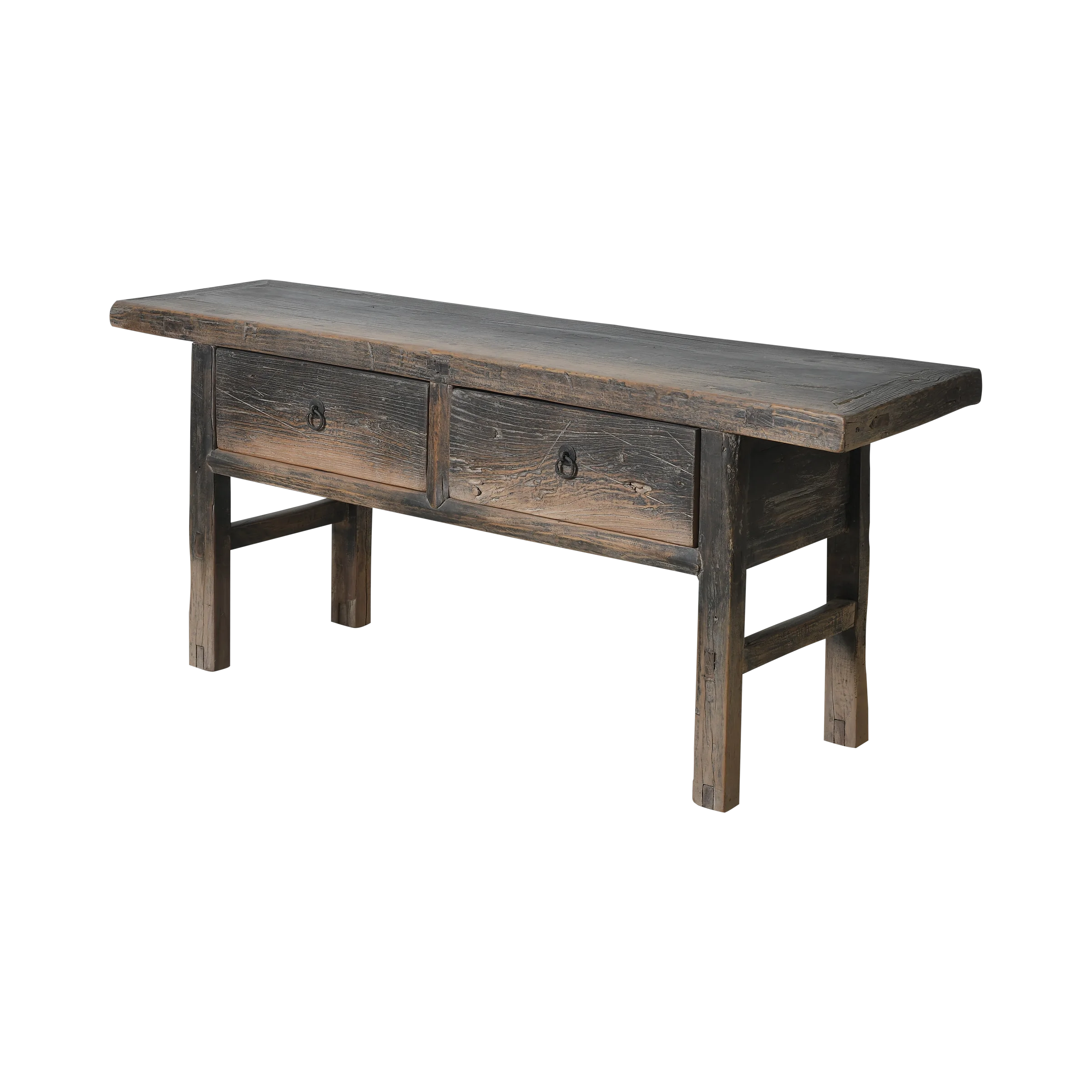 Longnan - Ancienne console chinoise en orme à tiroirs n°3