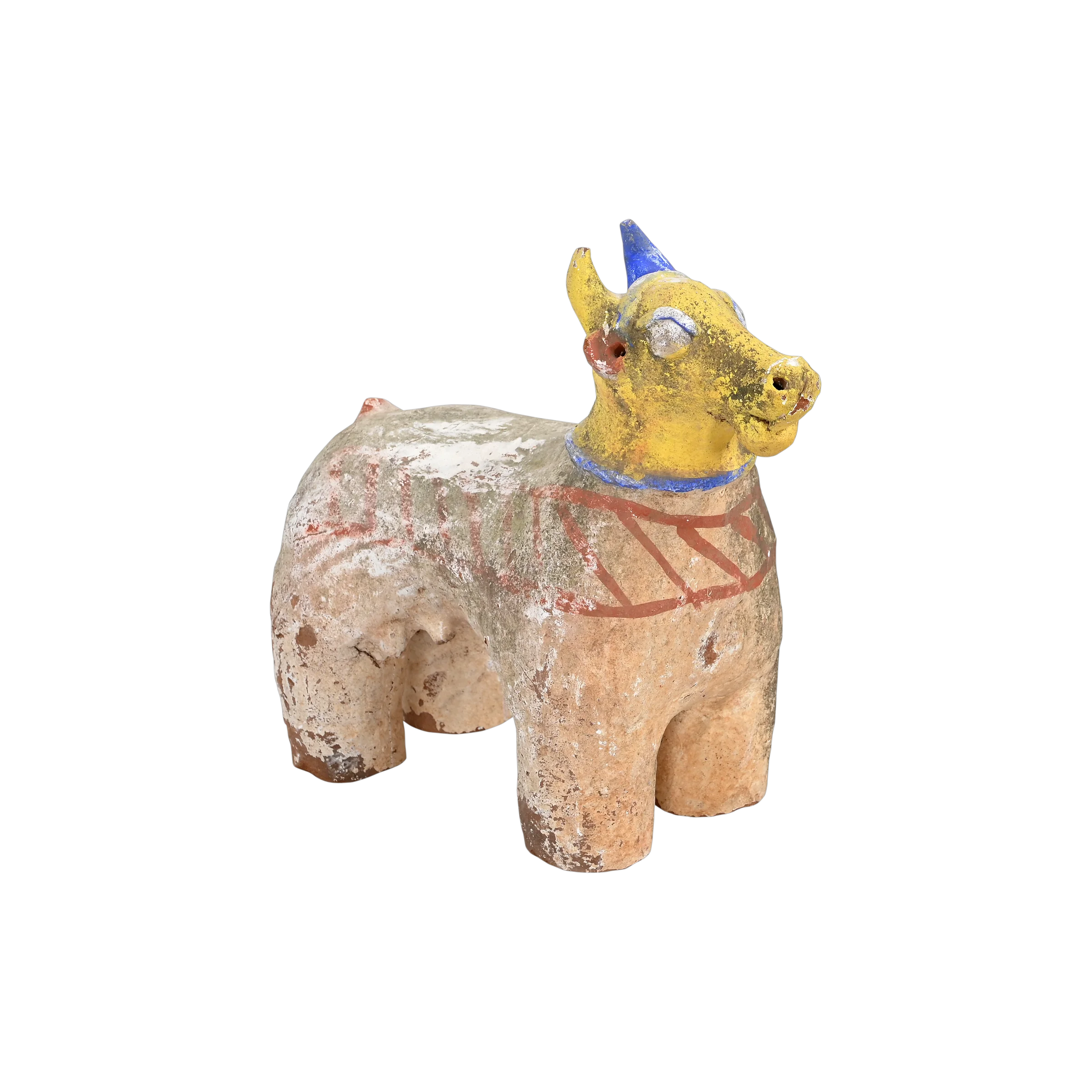 Gauri - Vache votive en terre cuite peinte n°1