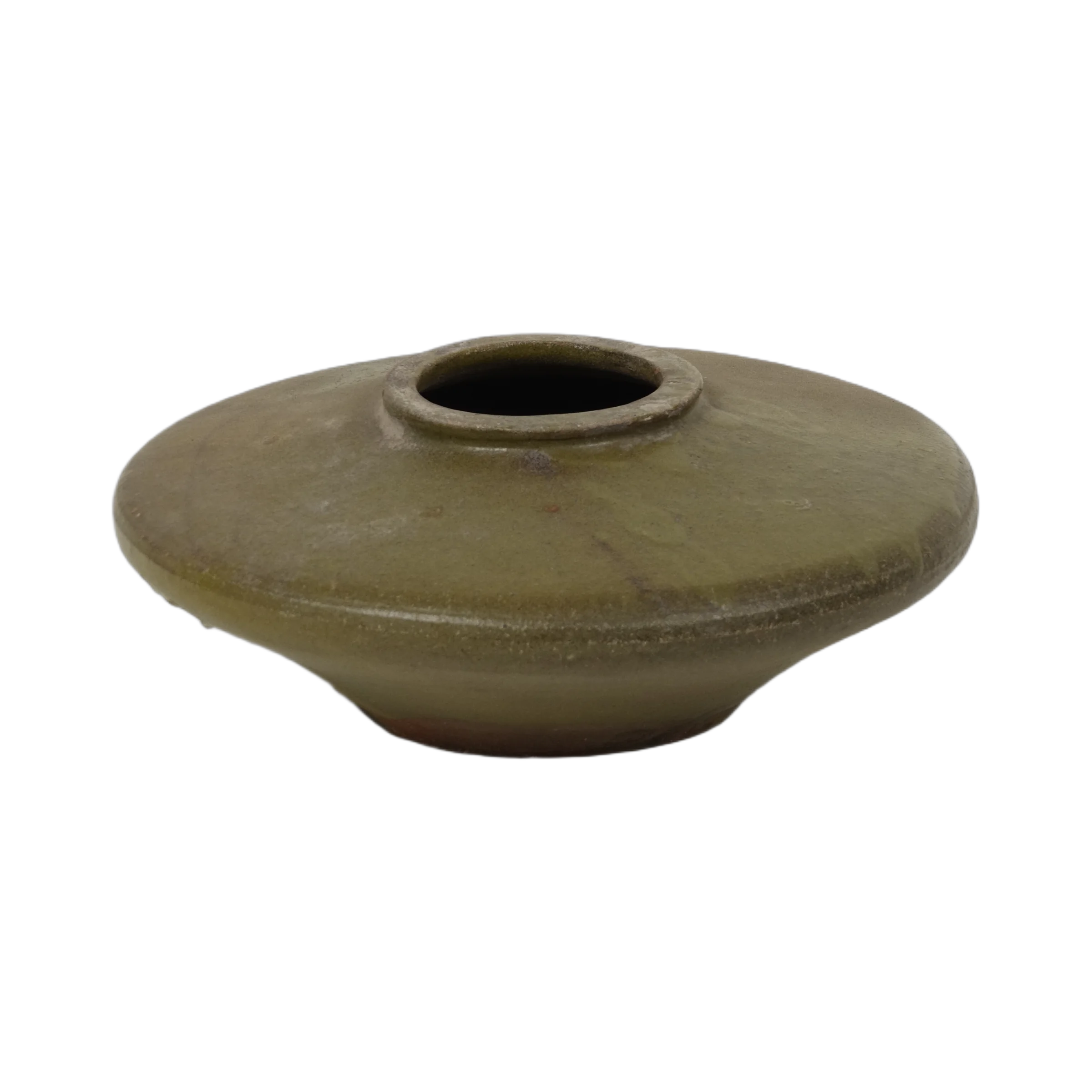 Huai – Jarre plate en grès vernissée n°2