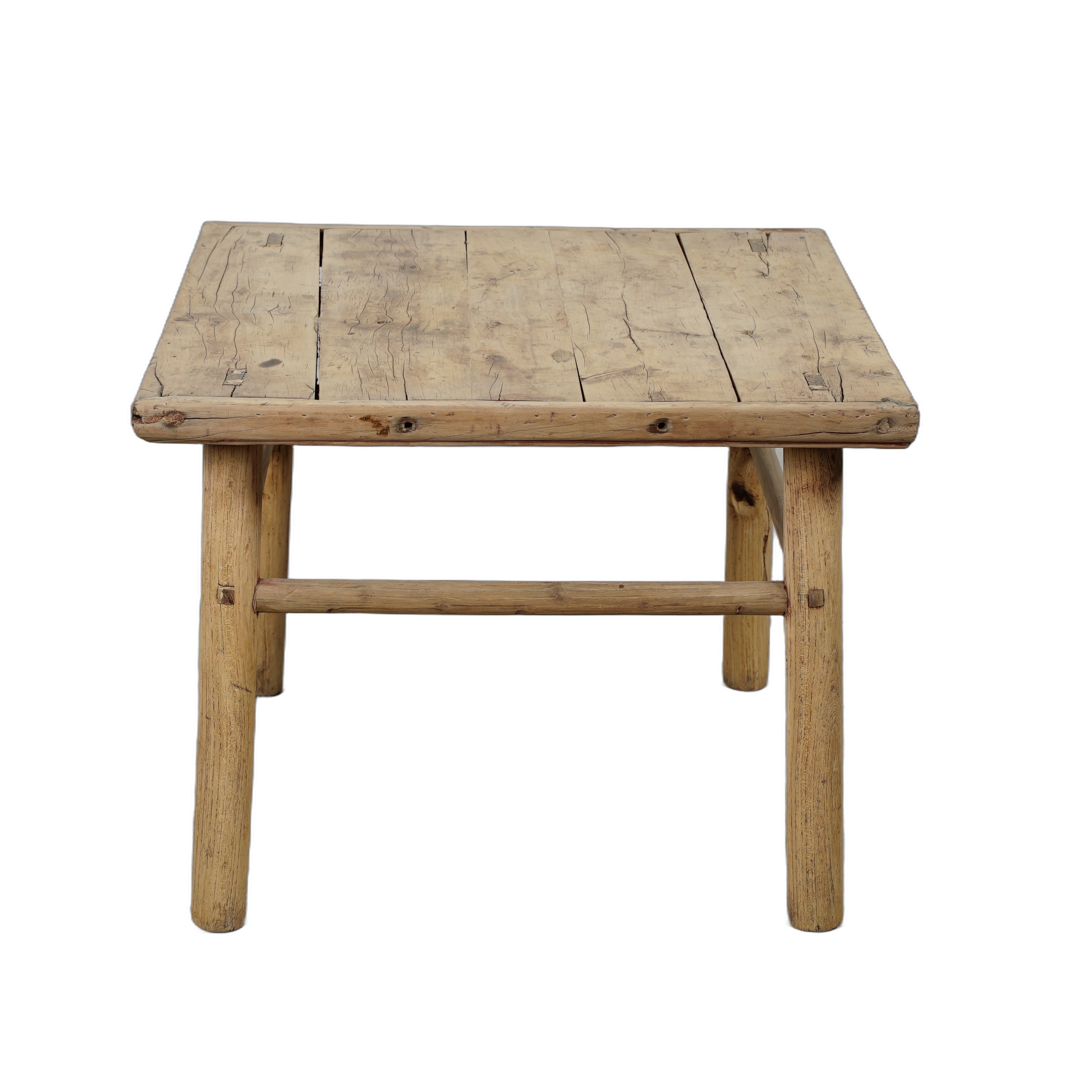 Jining - Table d'appoint carrée en orme n°4 - vue 4