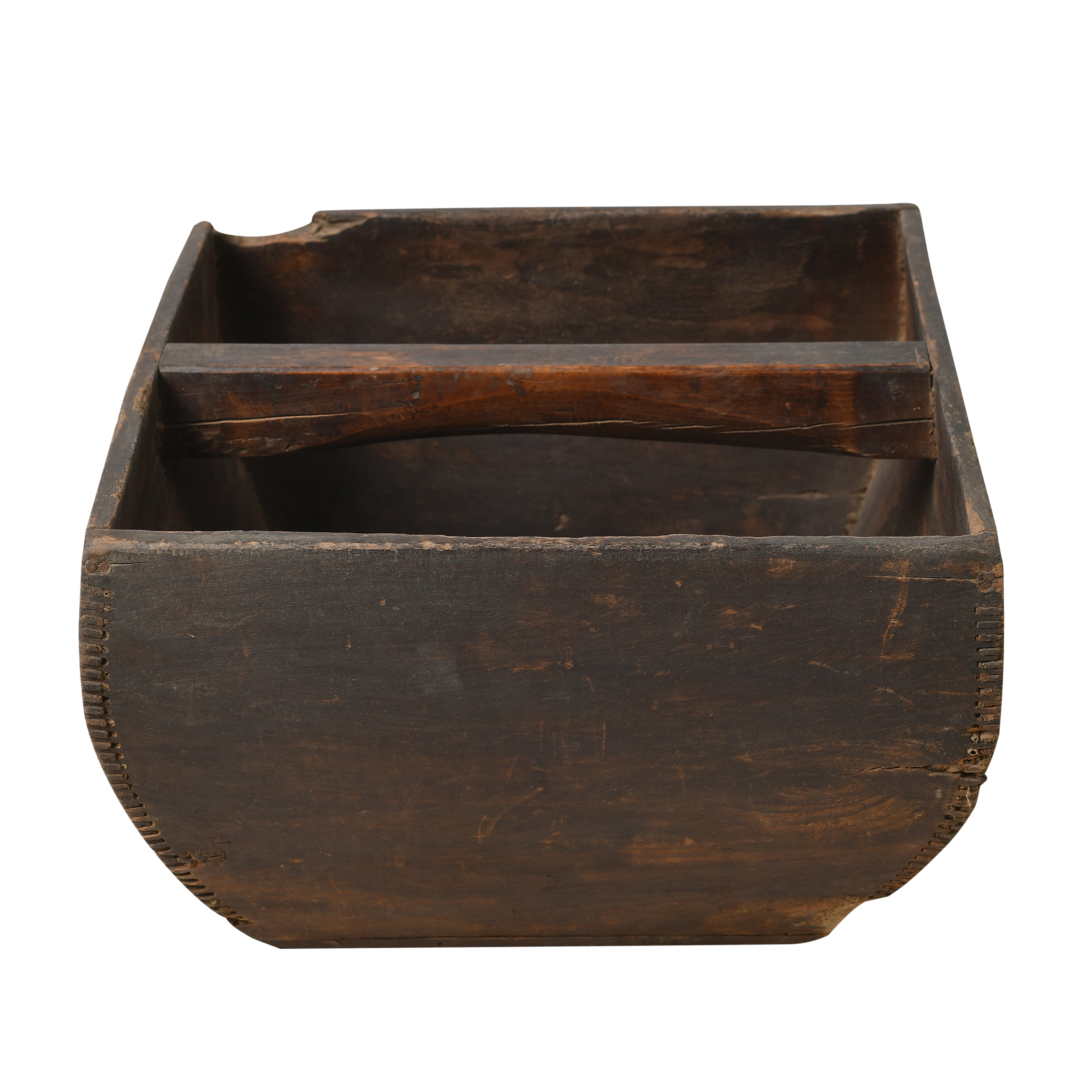 Naguo - Panier utilitaire ancien en pin n°2