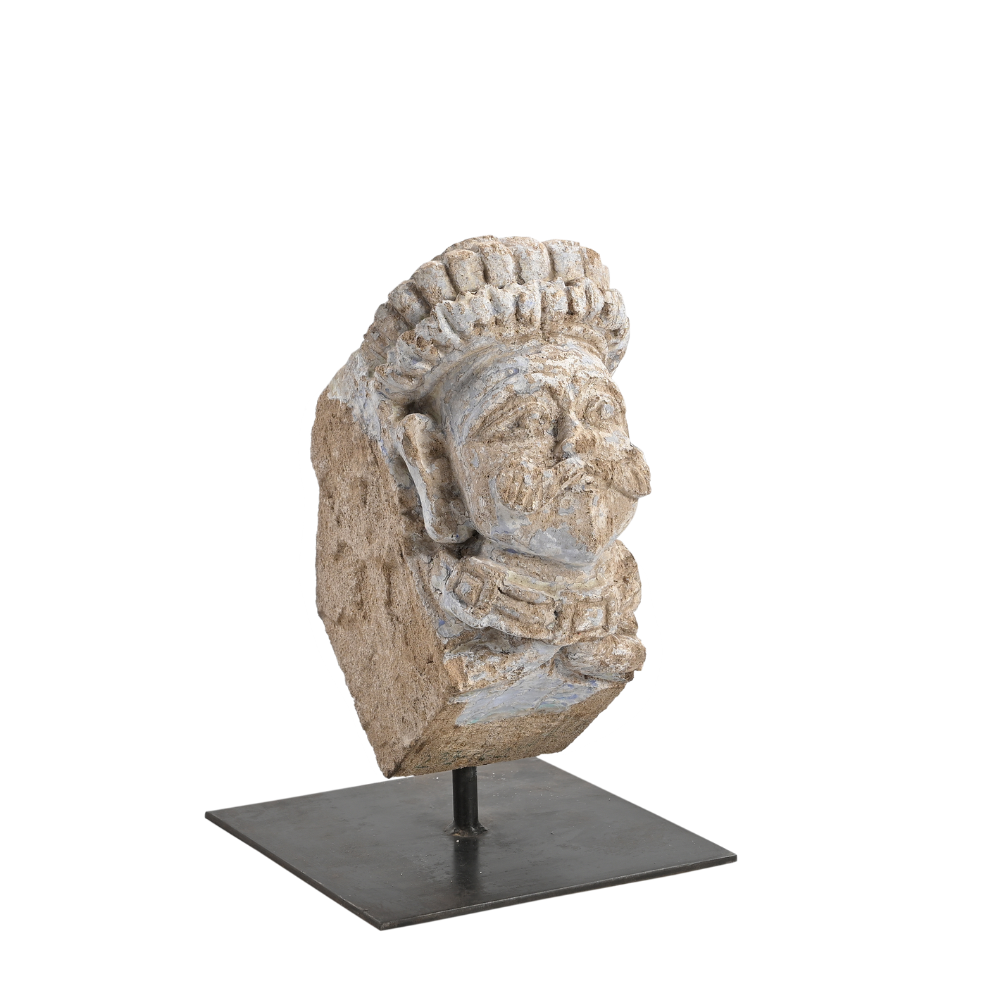 Jhareli - Stone carved head n ° 3