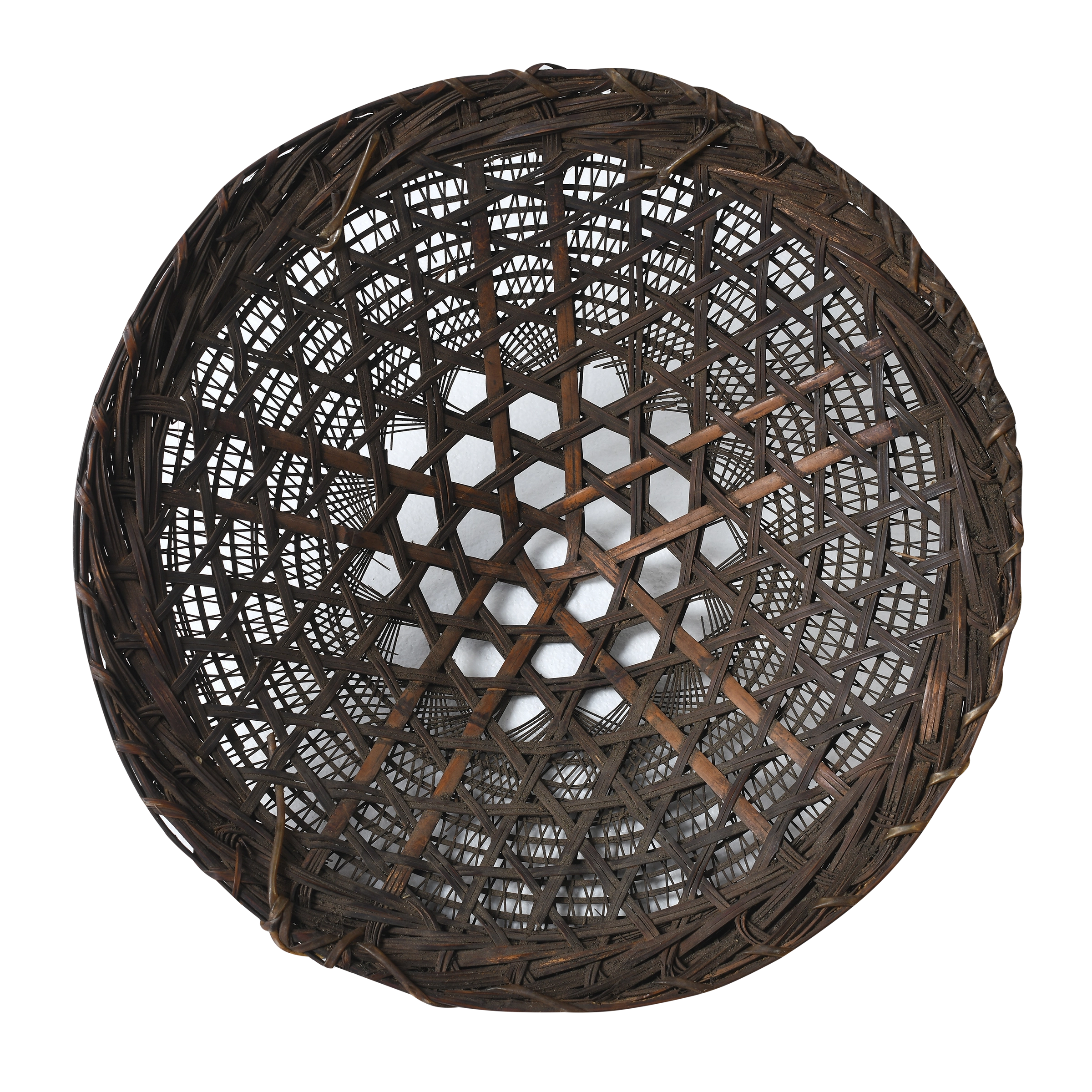 Taizi - Chapeau ancien en bambou tressé n°3 - vue 2