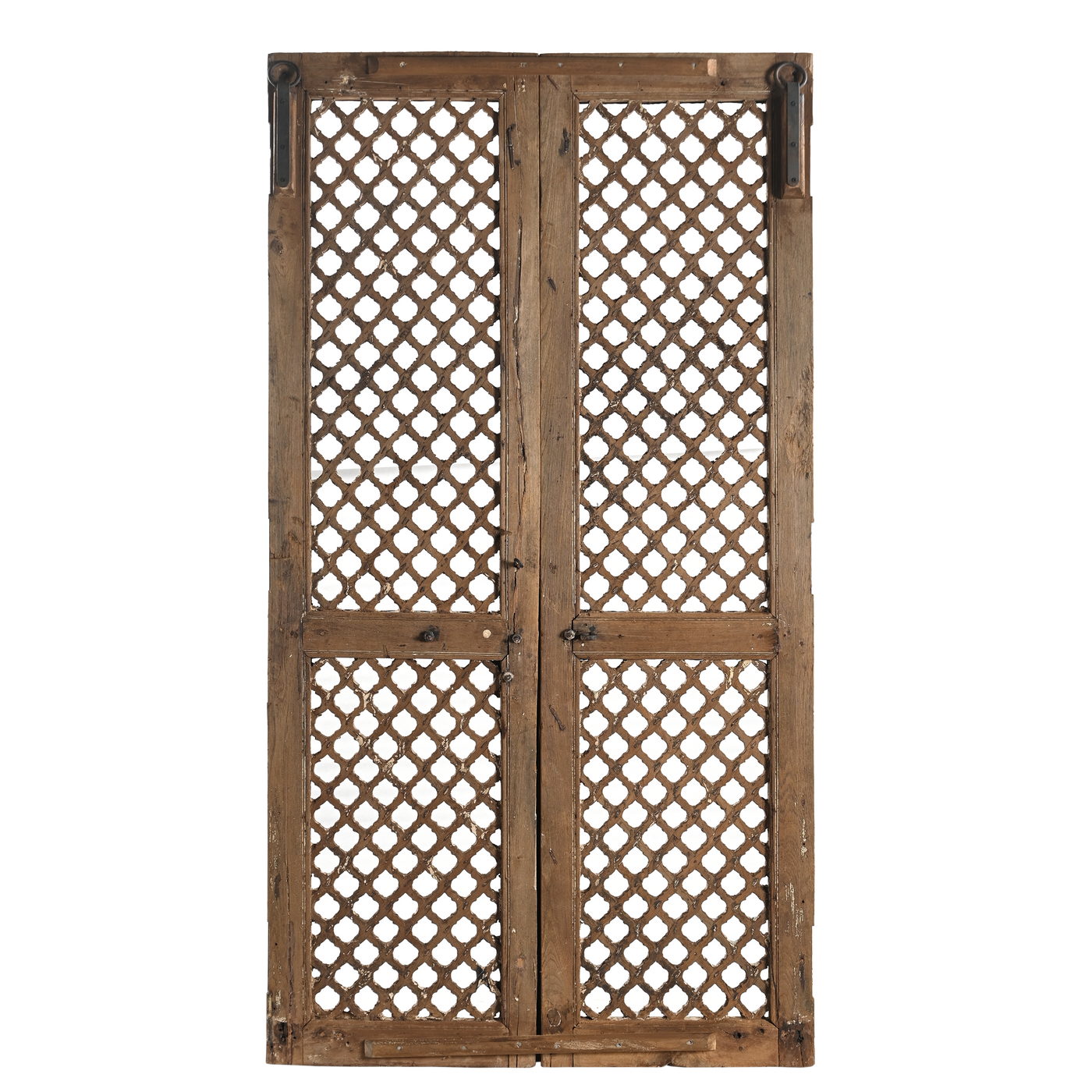 Jali - Old Indian openwork wooden door n°3
