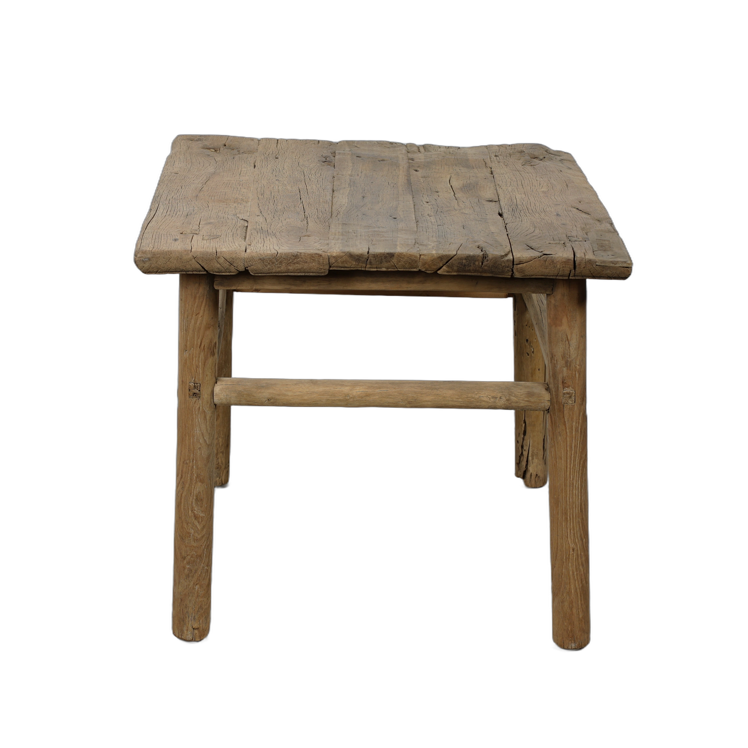Jining - Table d'appoint carrée en orme n°3 - vue 6