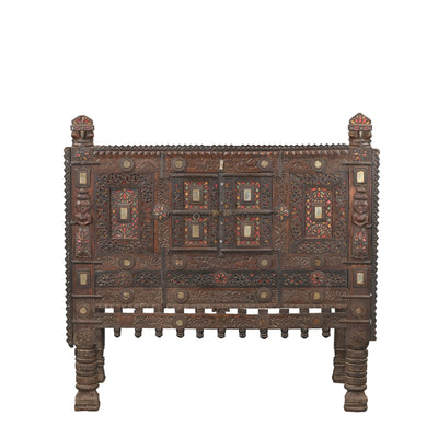Damchiya old - Indian furniture carved n ° 47