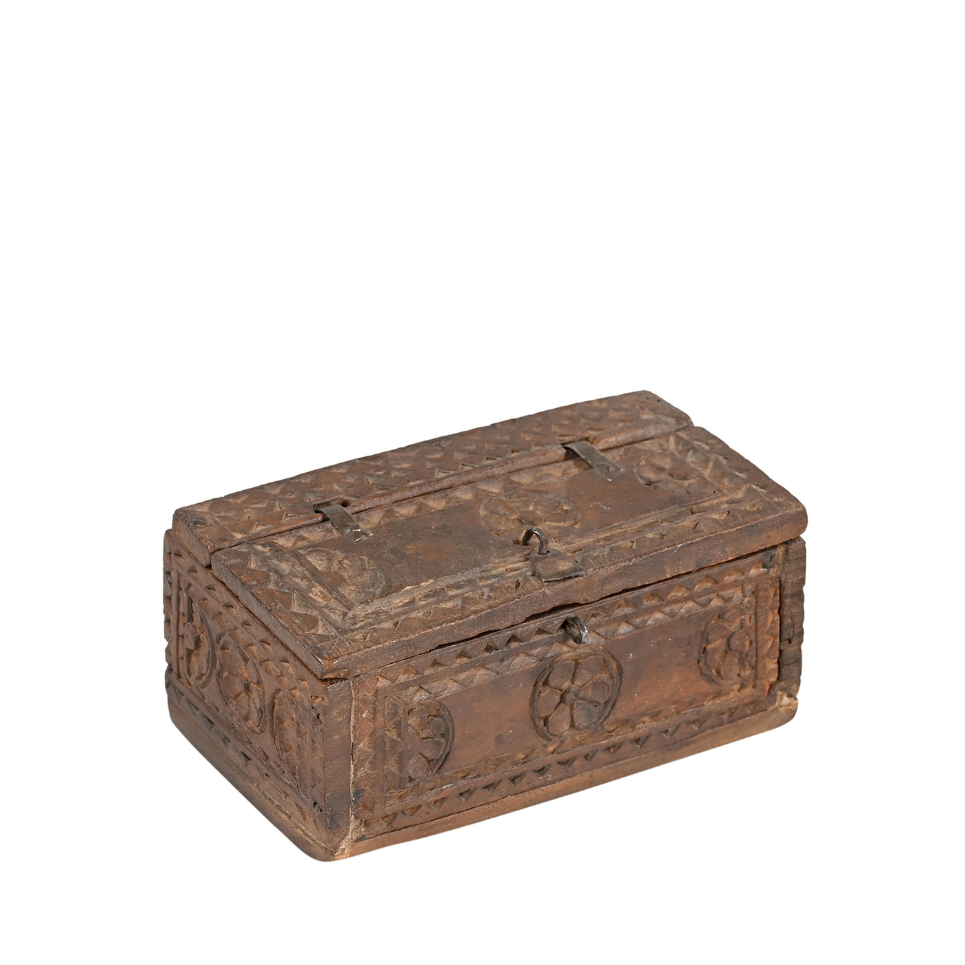 Diwandi - Small carved wooden chest