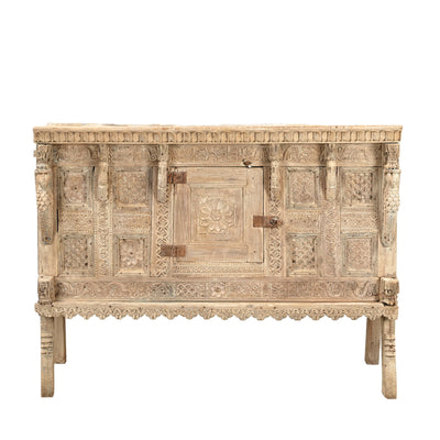 Damchiya Old - Indian Furniture Sculpted N ° 48