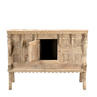 Damchiya Old - Indian Furniture Sculpted N ° 48