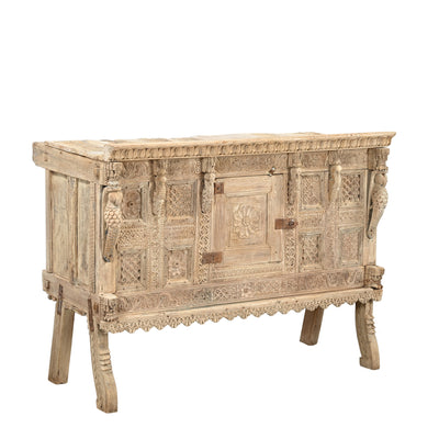 Damchiya Old - Indian Furniture Sculpted N ° 48