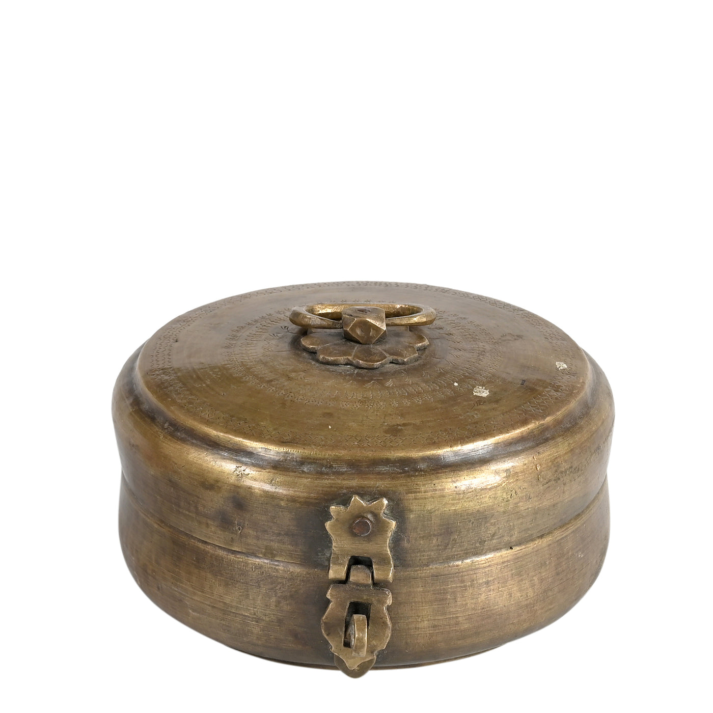 Peetal - Engraved brass box n ° 9
