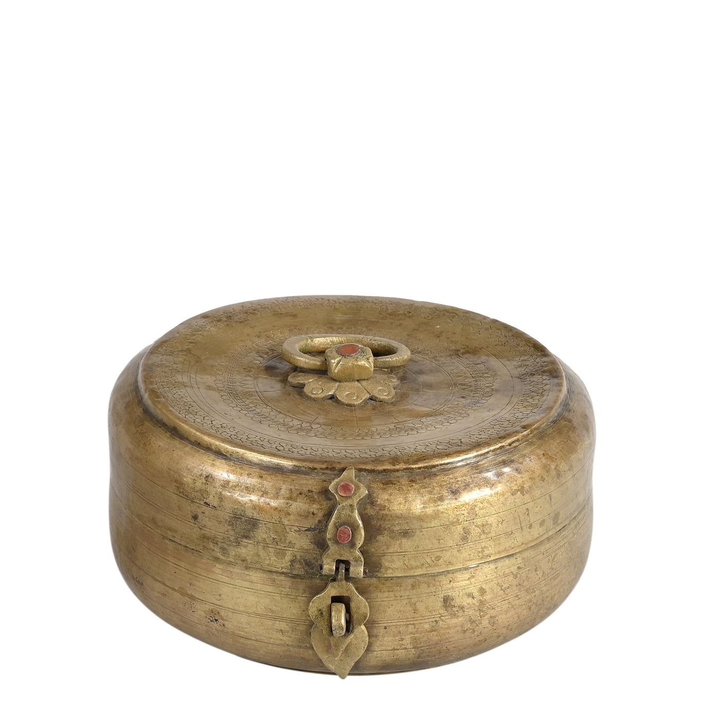 Peetal - Engraved brass box n ° 6