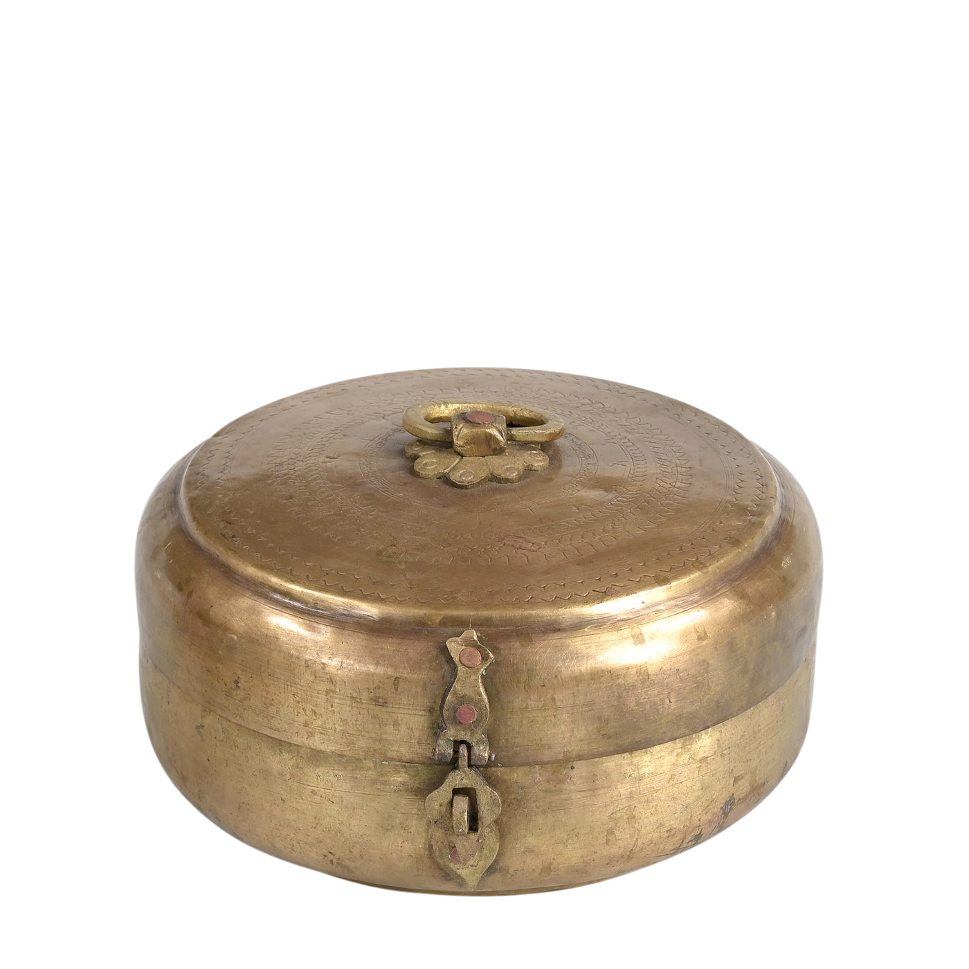 Peetal - Engraved brass box n ° 10