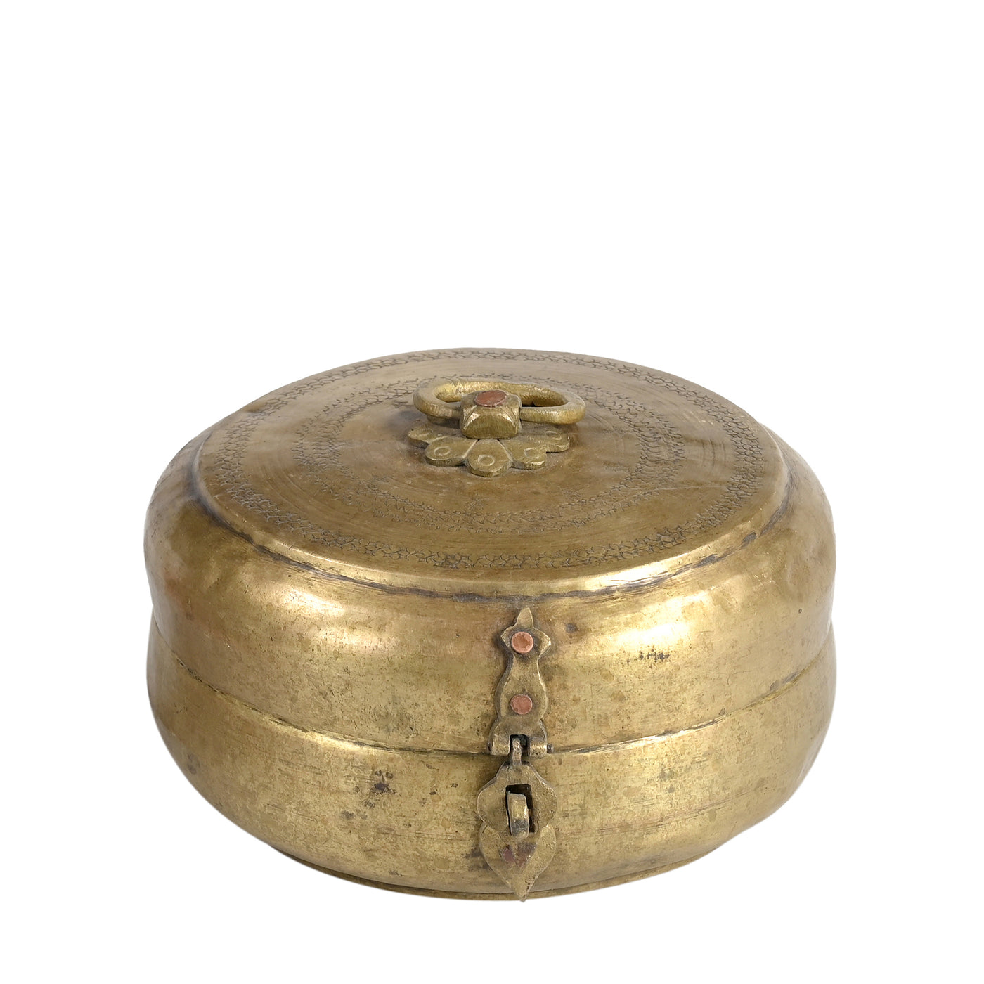 Peetal - Engraved brass box n ° 15