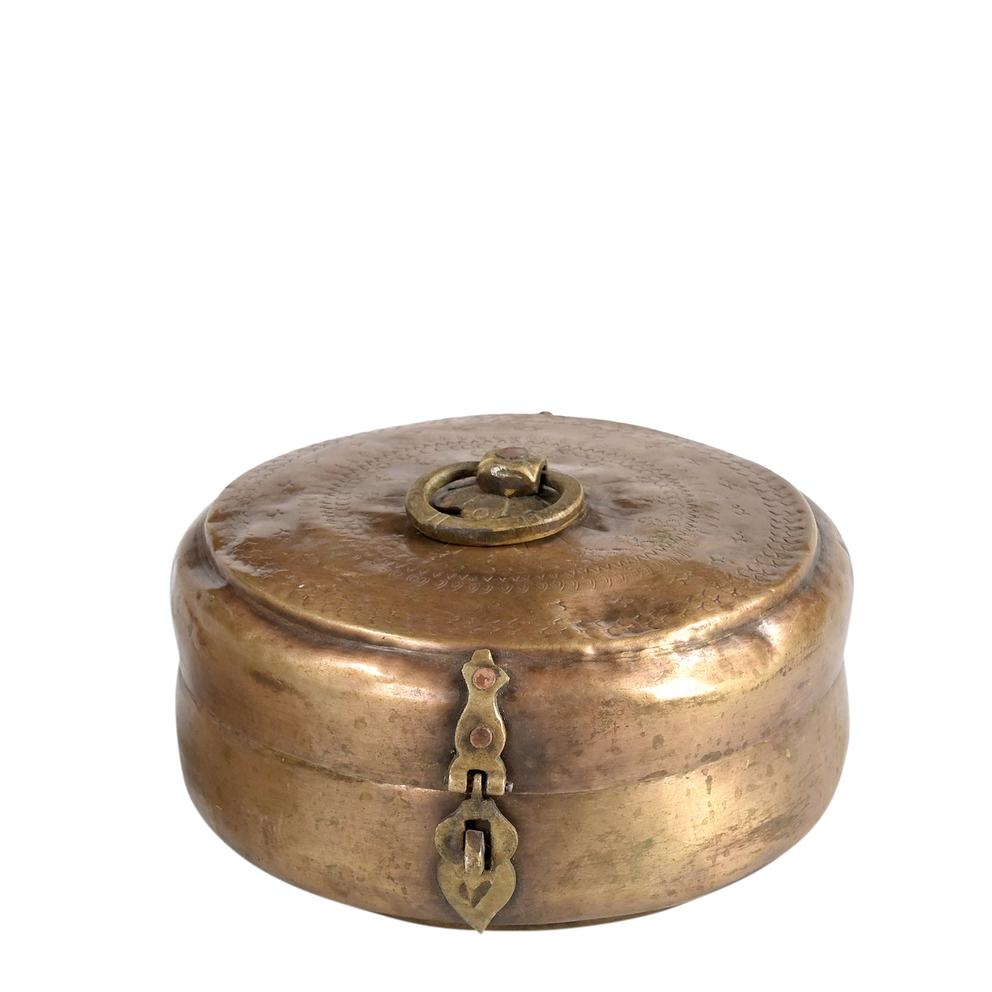 Peetal - Engraved brass box n ° 17