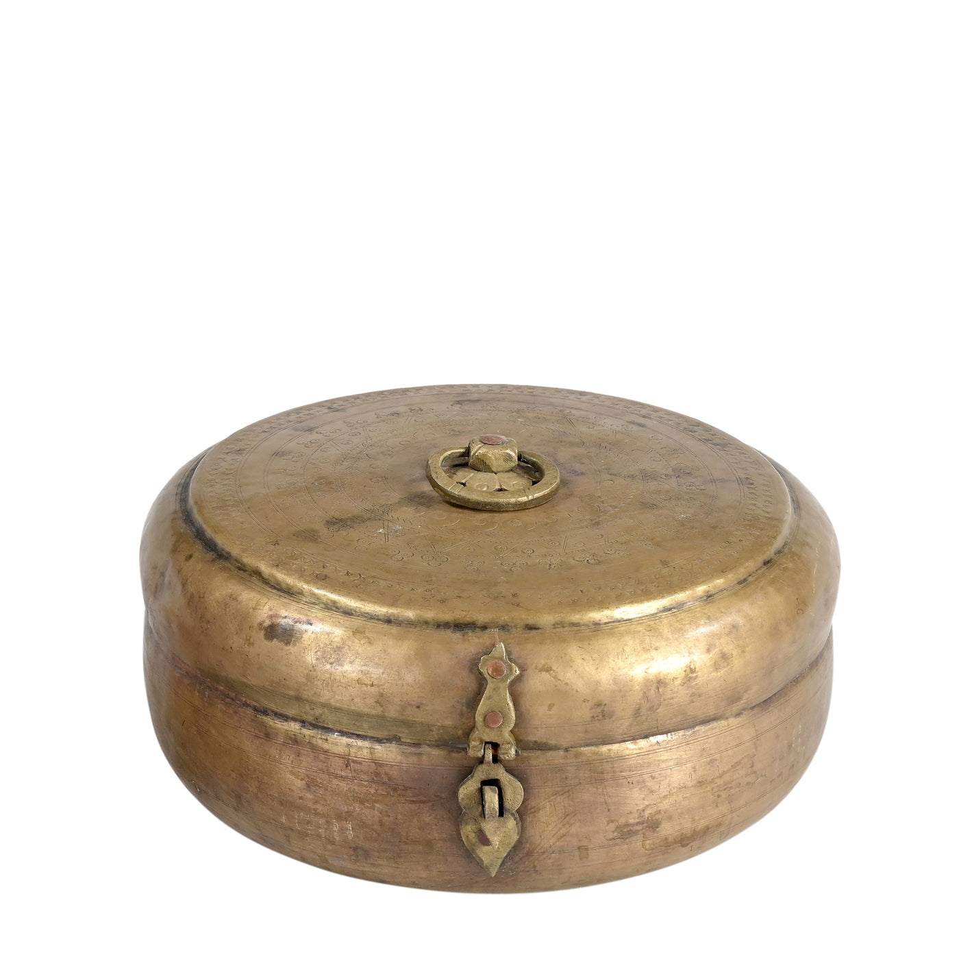 Peetal - Engraved brass box n ° 23