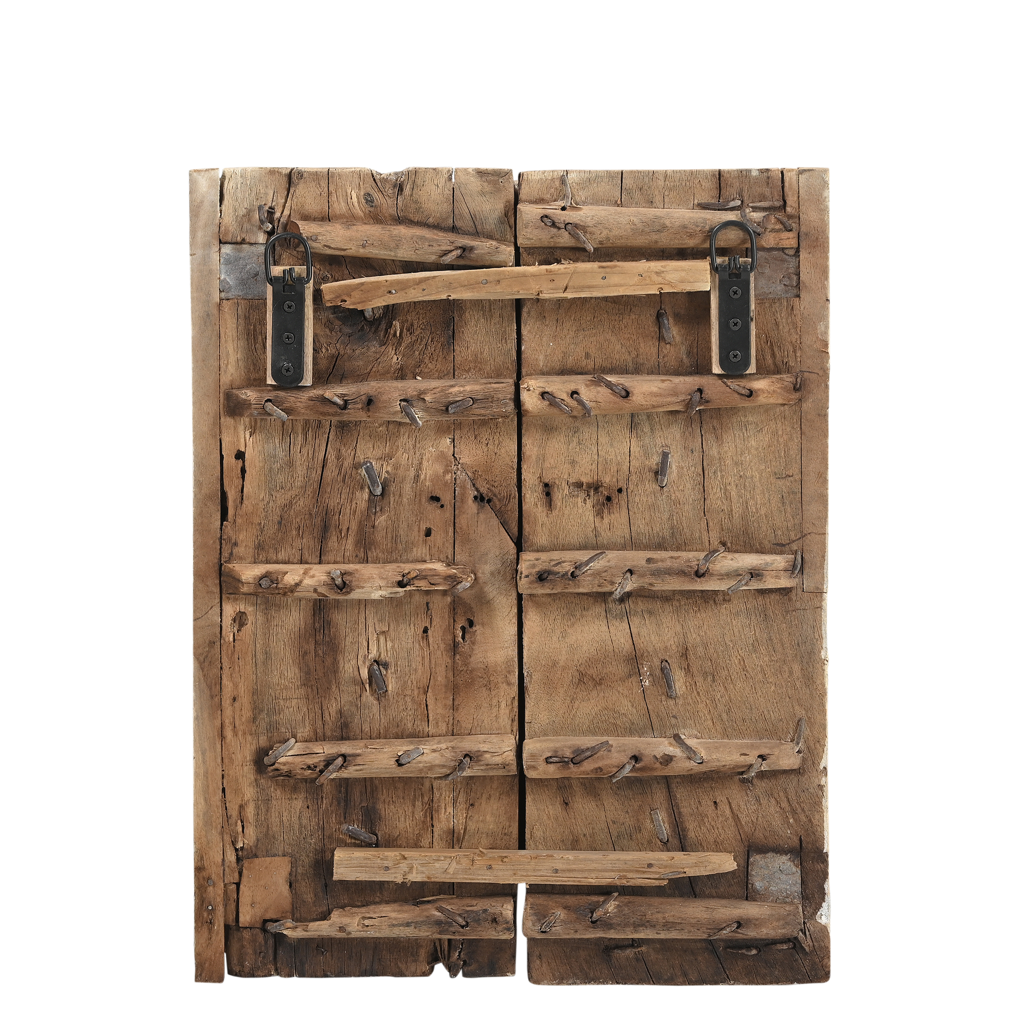 Adoni - Ancienne fenêtre en teck et laiton n°3