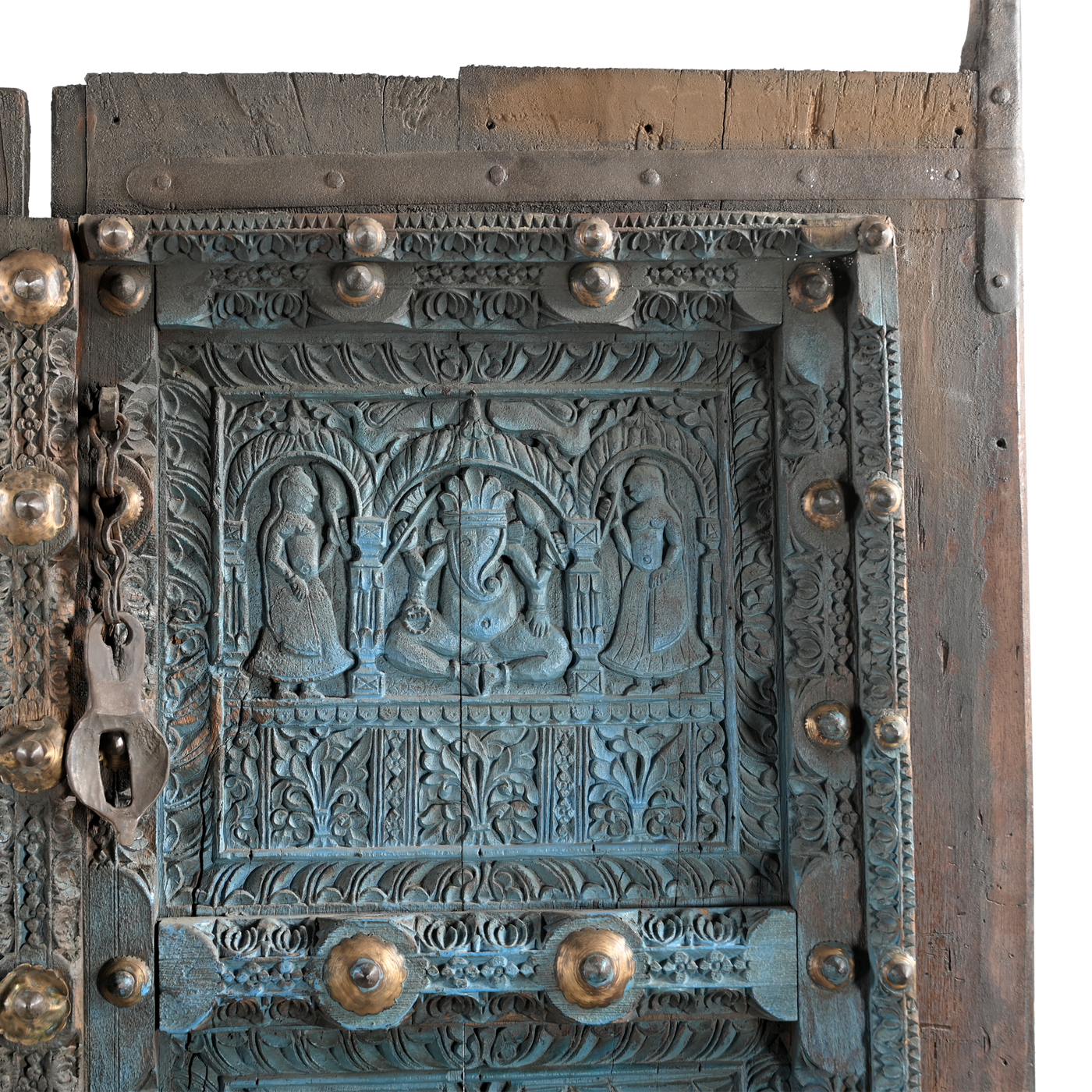 Nalbari - Old door sculpted and patinated