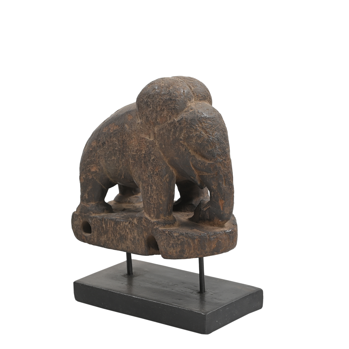 AATI - Wooden elephant sculpture