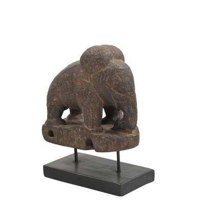 AATI - Wooden elephant sculpture