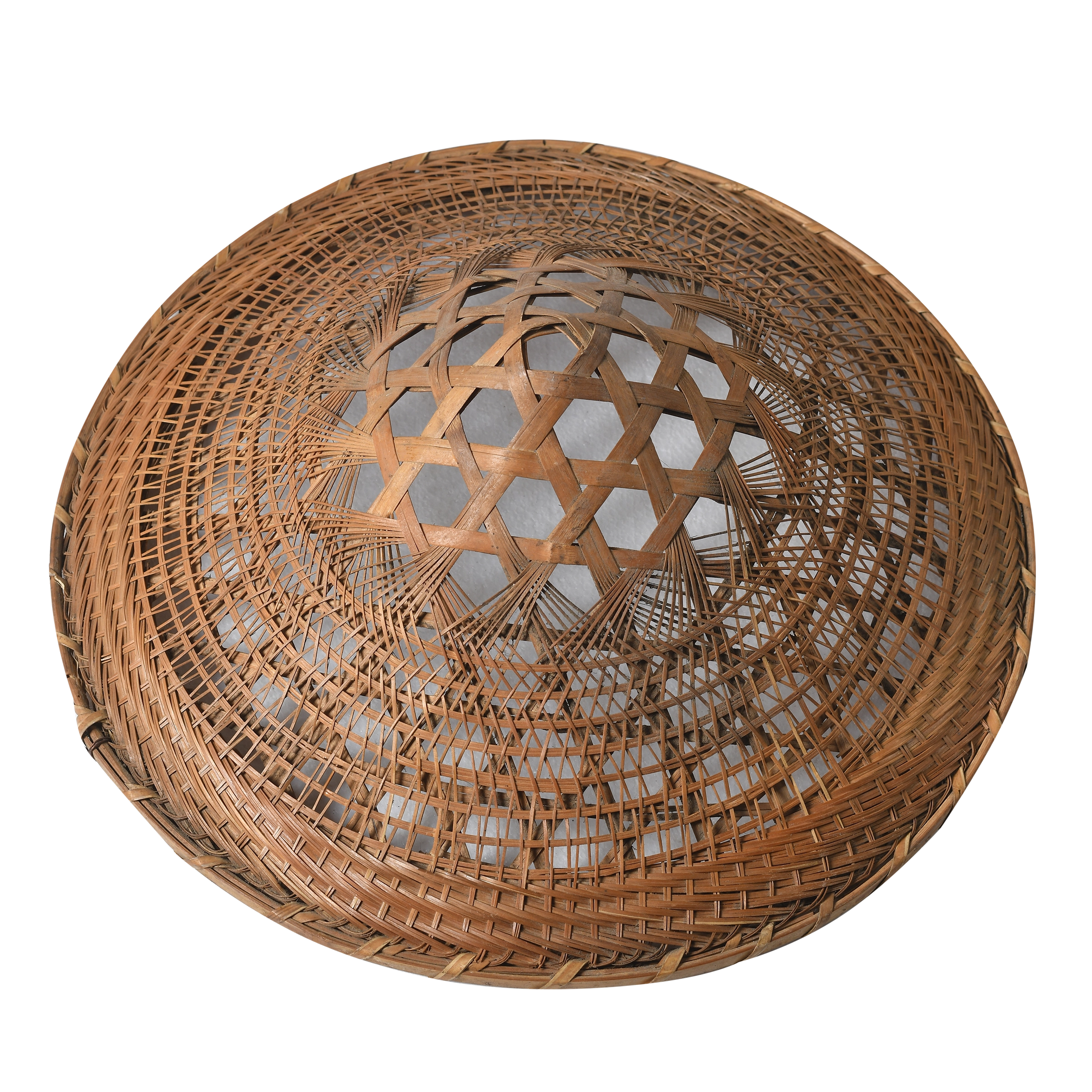 Taizi - Chapeau ancien en bambou tressé n°6