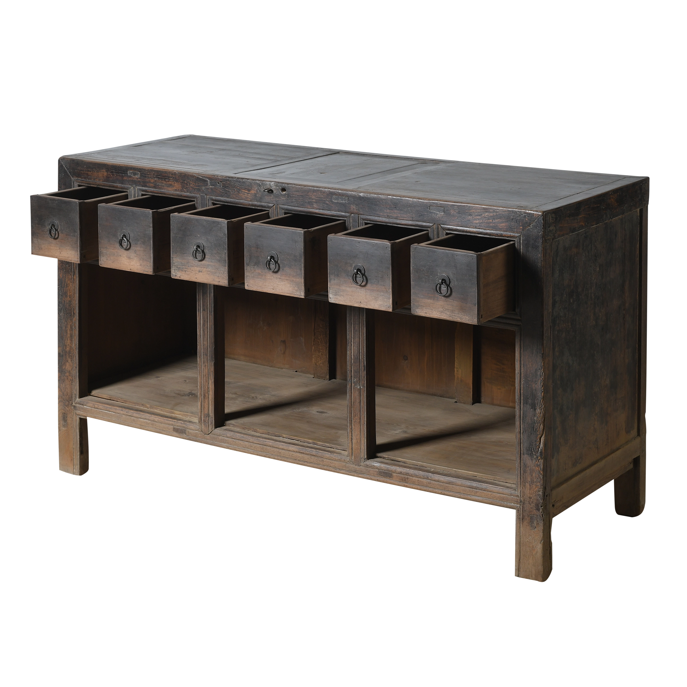 Qingdao - Buffet chinois ancien en orme massif n°24