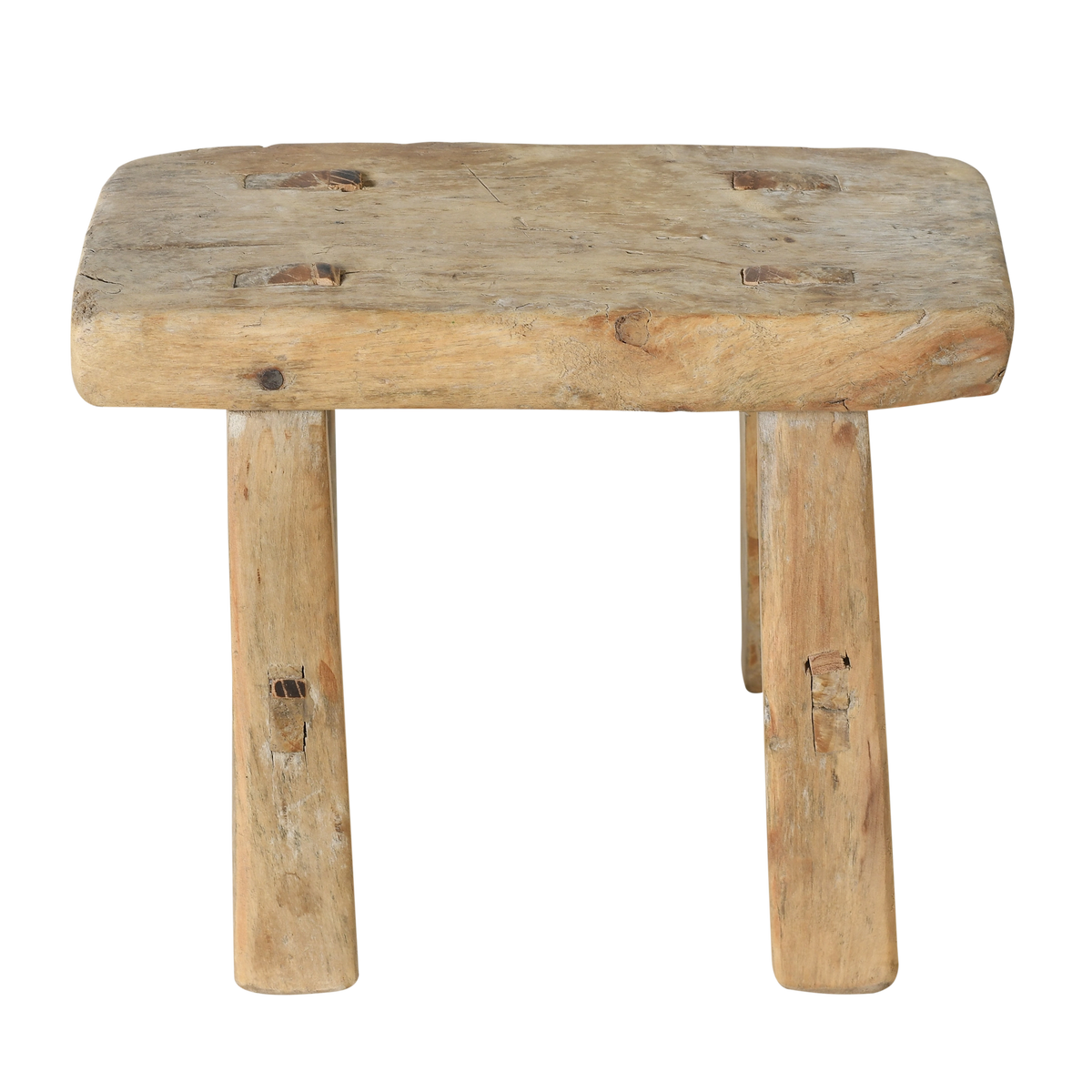 Nuo - Mini tabouret ancien en orme n°30