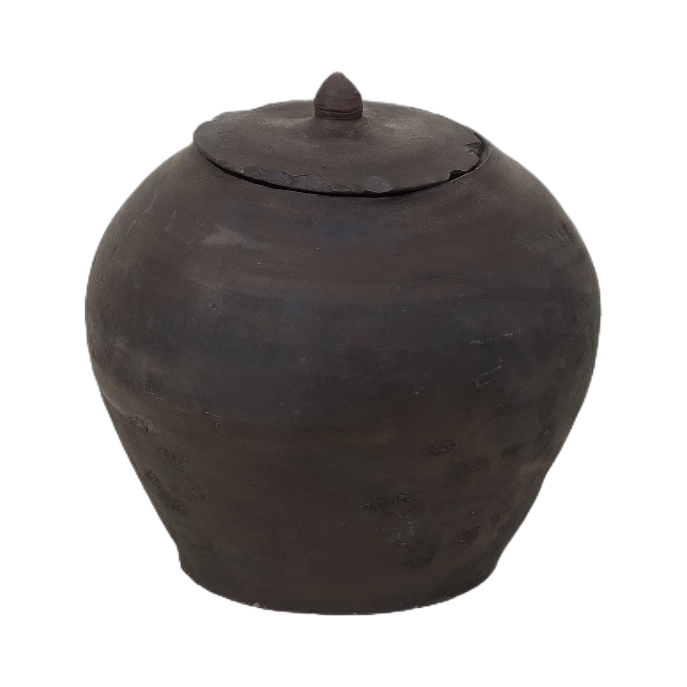 Mian - Pot d'apothicaire en terre cuite à couvercle n°3