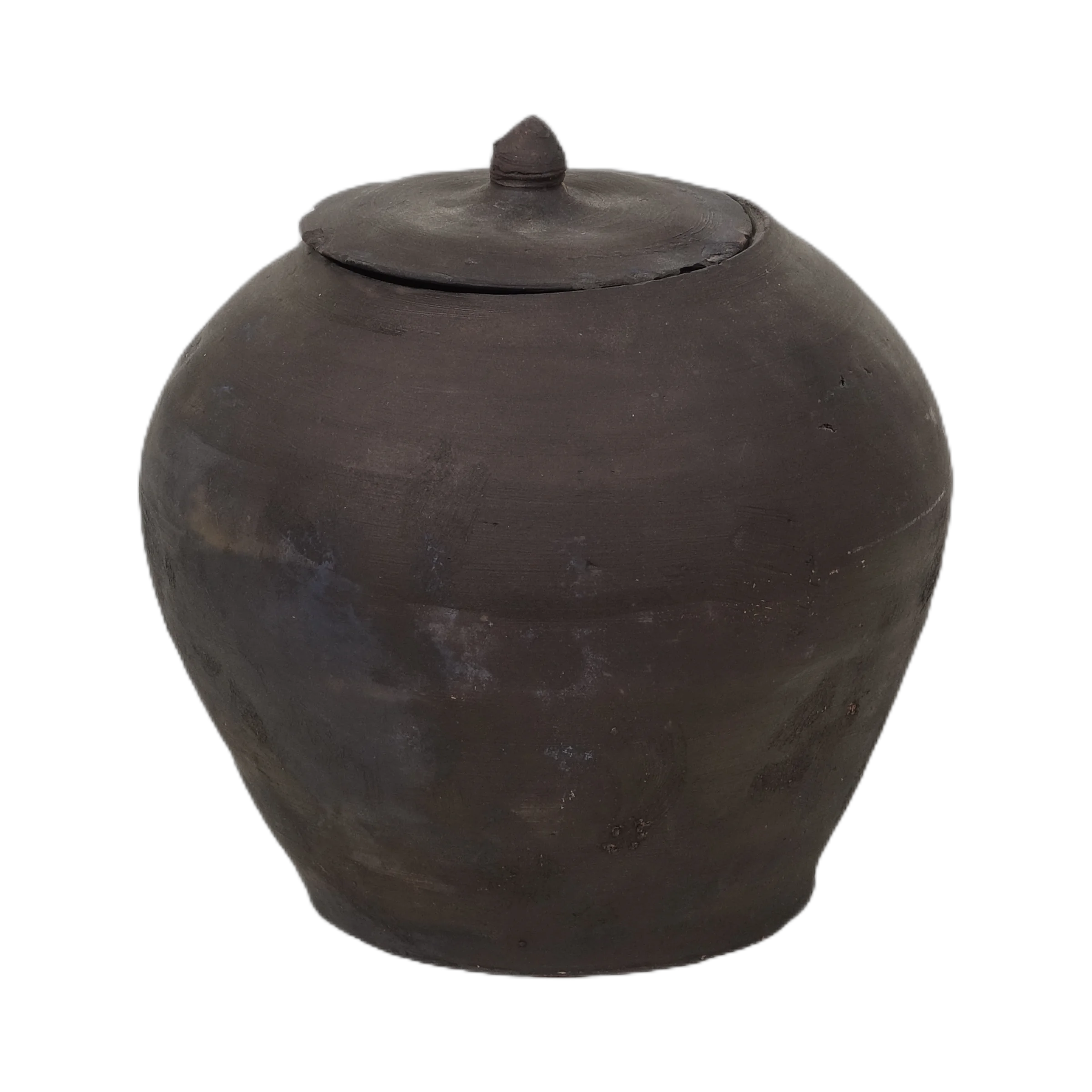 Mian - Pot d'apothicaire en terre cuite à couvercle n°3