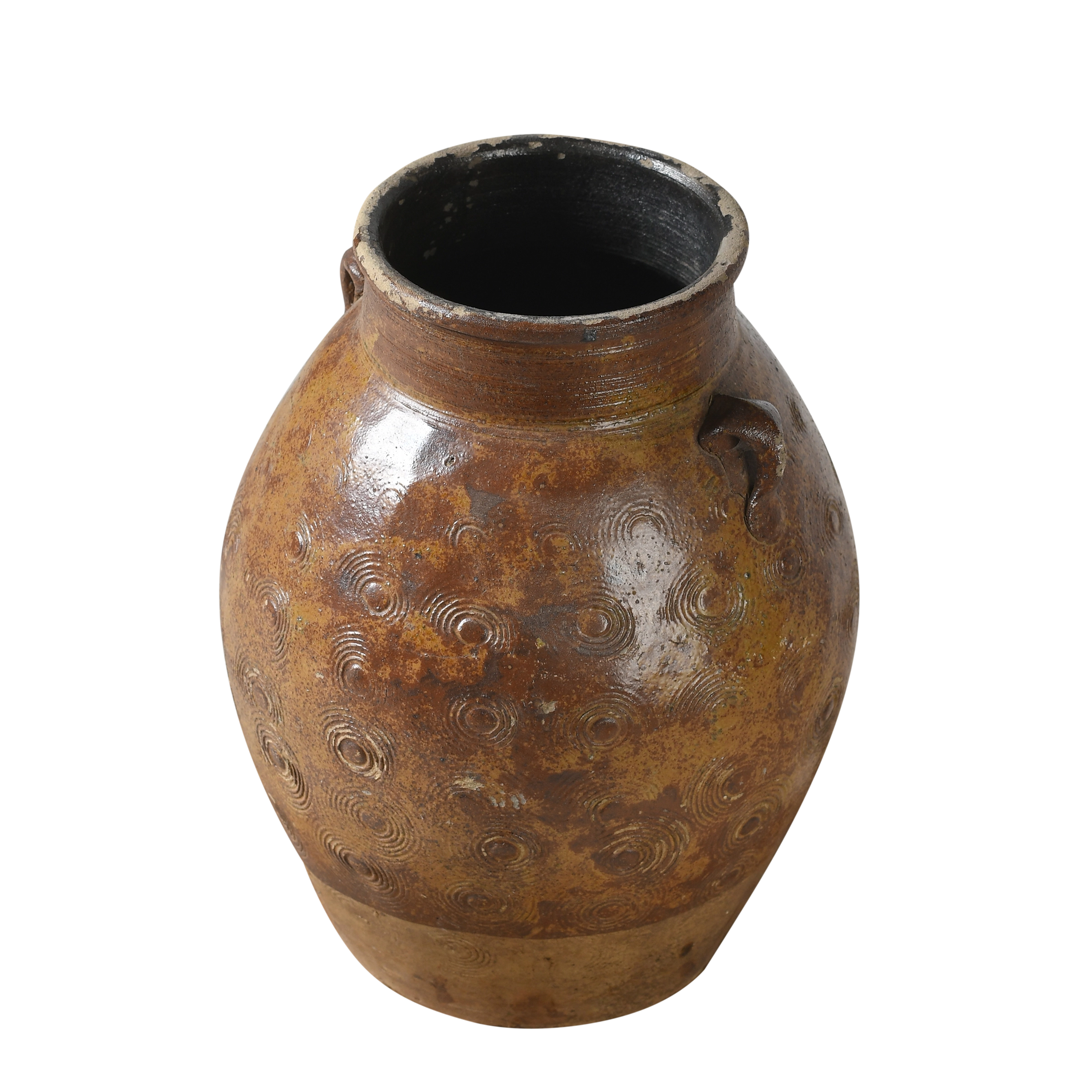 Zhenli – Pot ancien en grès à motifs concentriques n°8 - vue 2