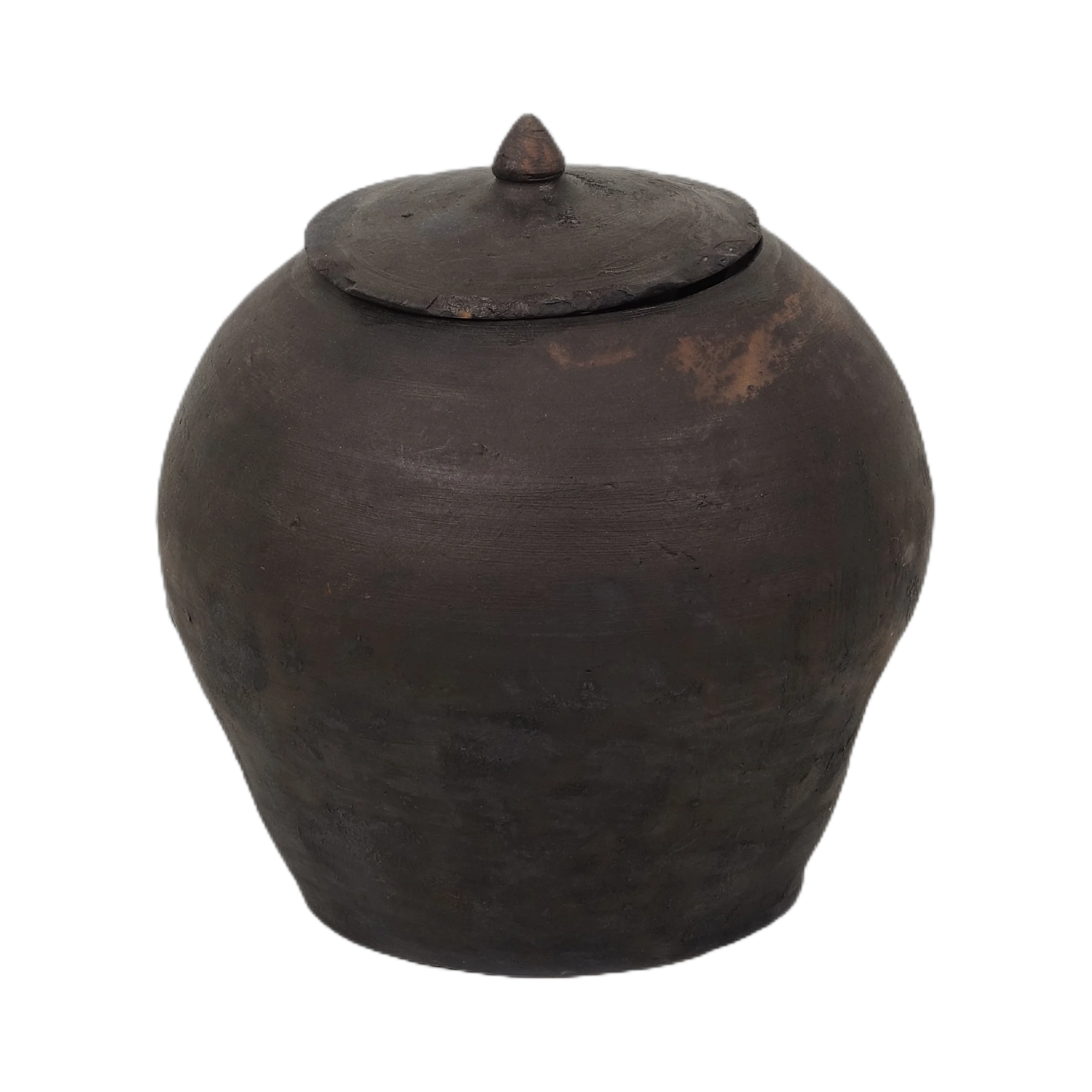 Mian - Pot d'apothicaire en terre cuite à couvercle n°2