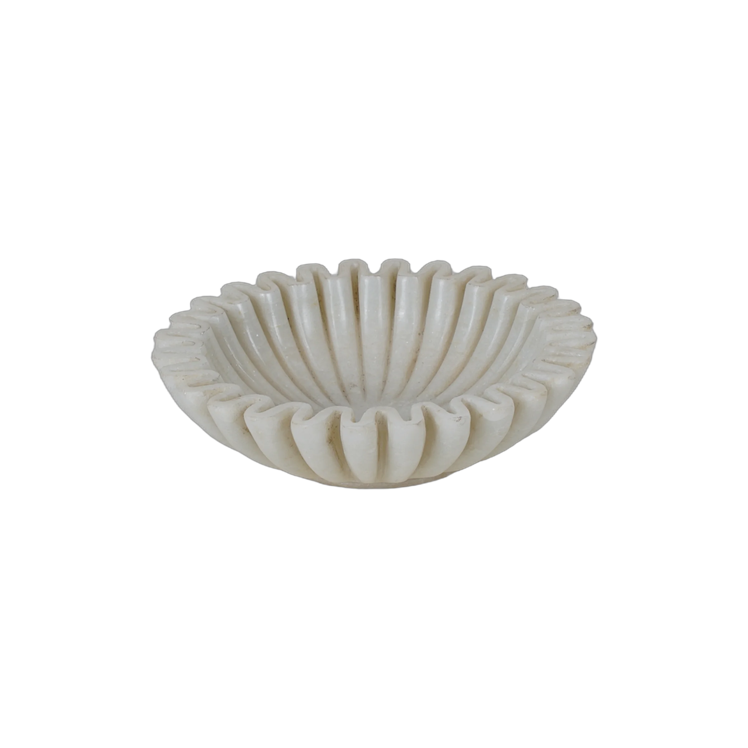 Makrana - Coupe en marbre blanc sculpté n°10 - vue 4