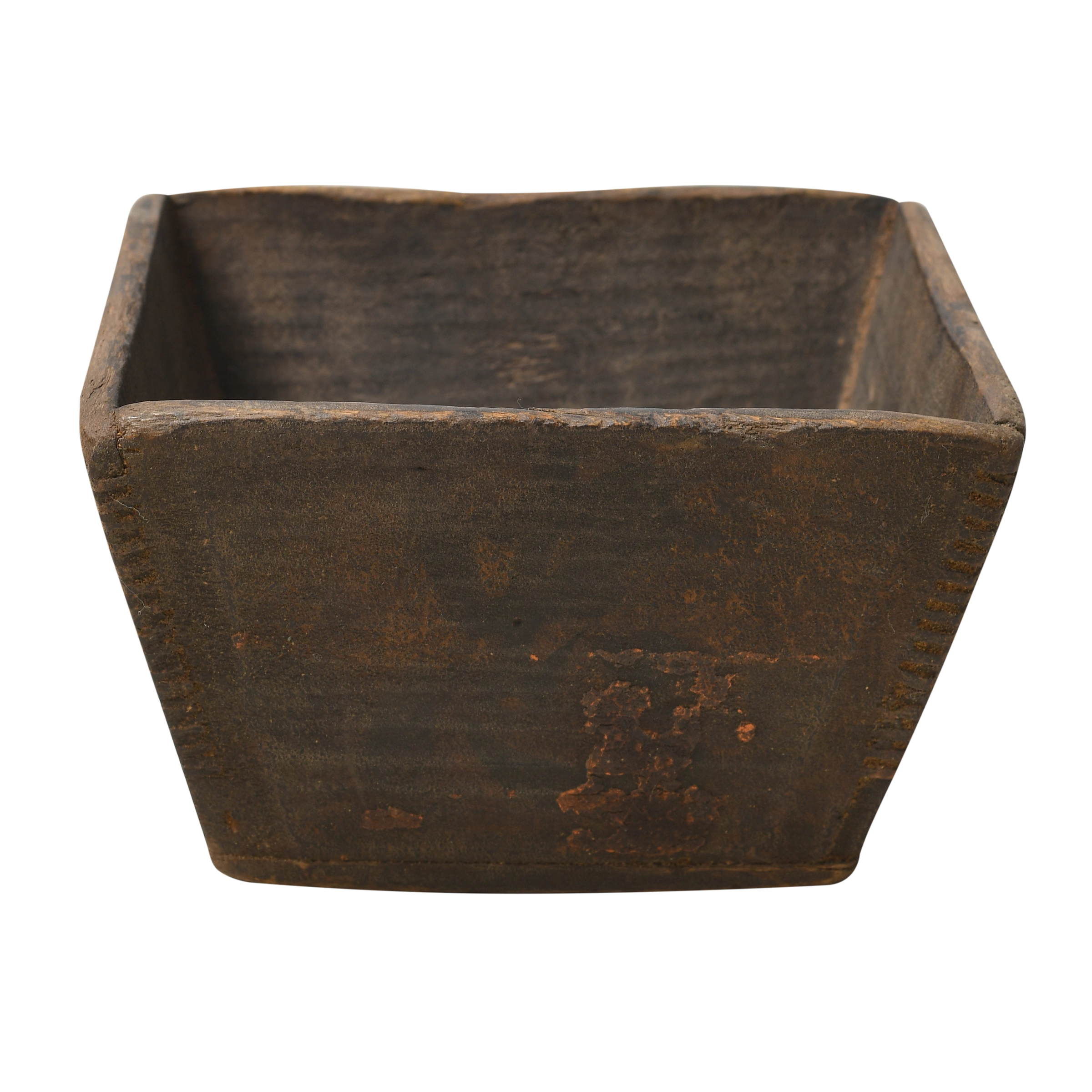 Jian - Panier carré en pin ancien n°10