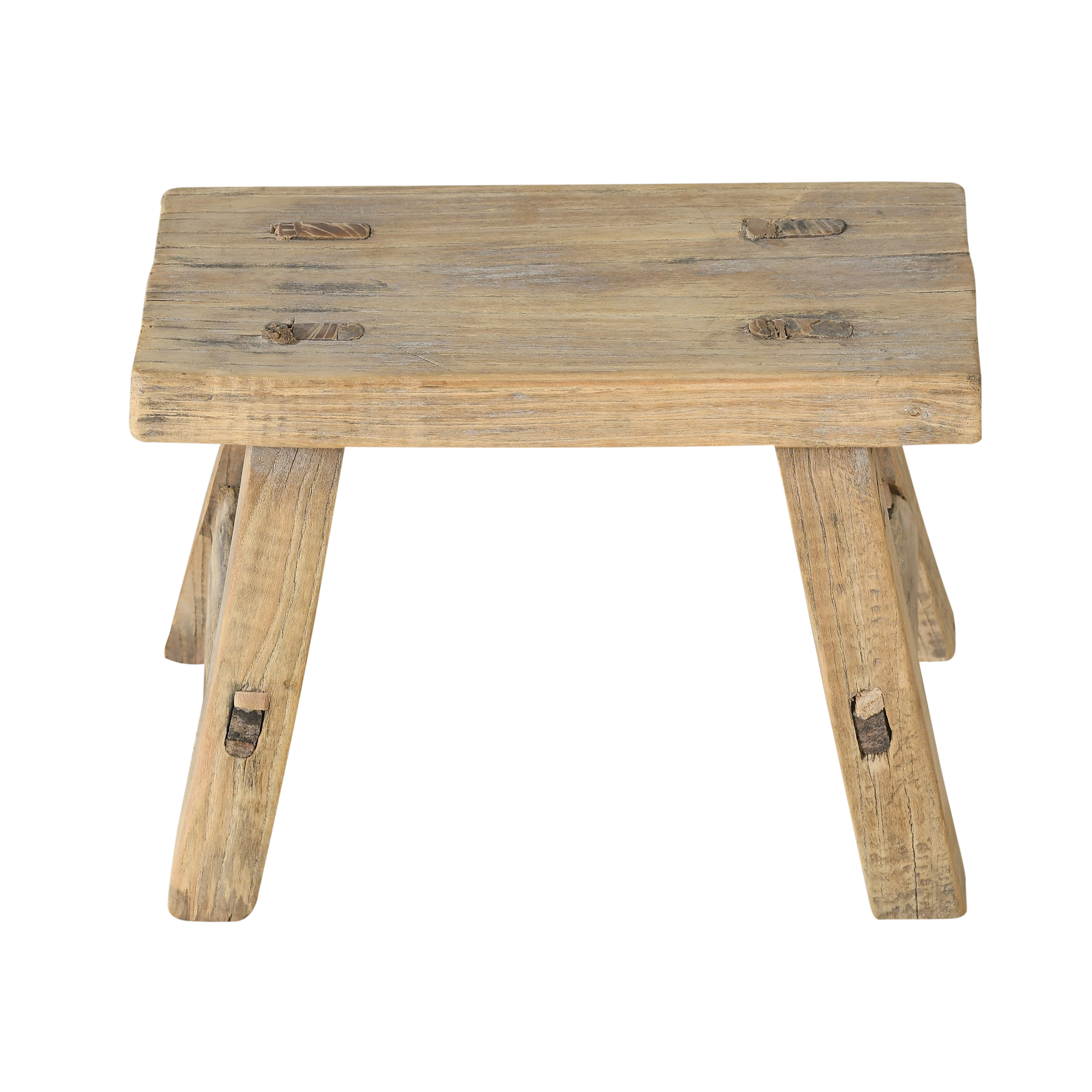 Nuo - Mini tabouret ancien en orme n°32