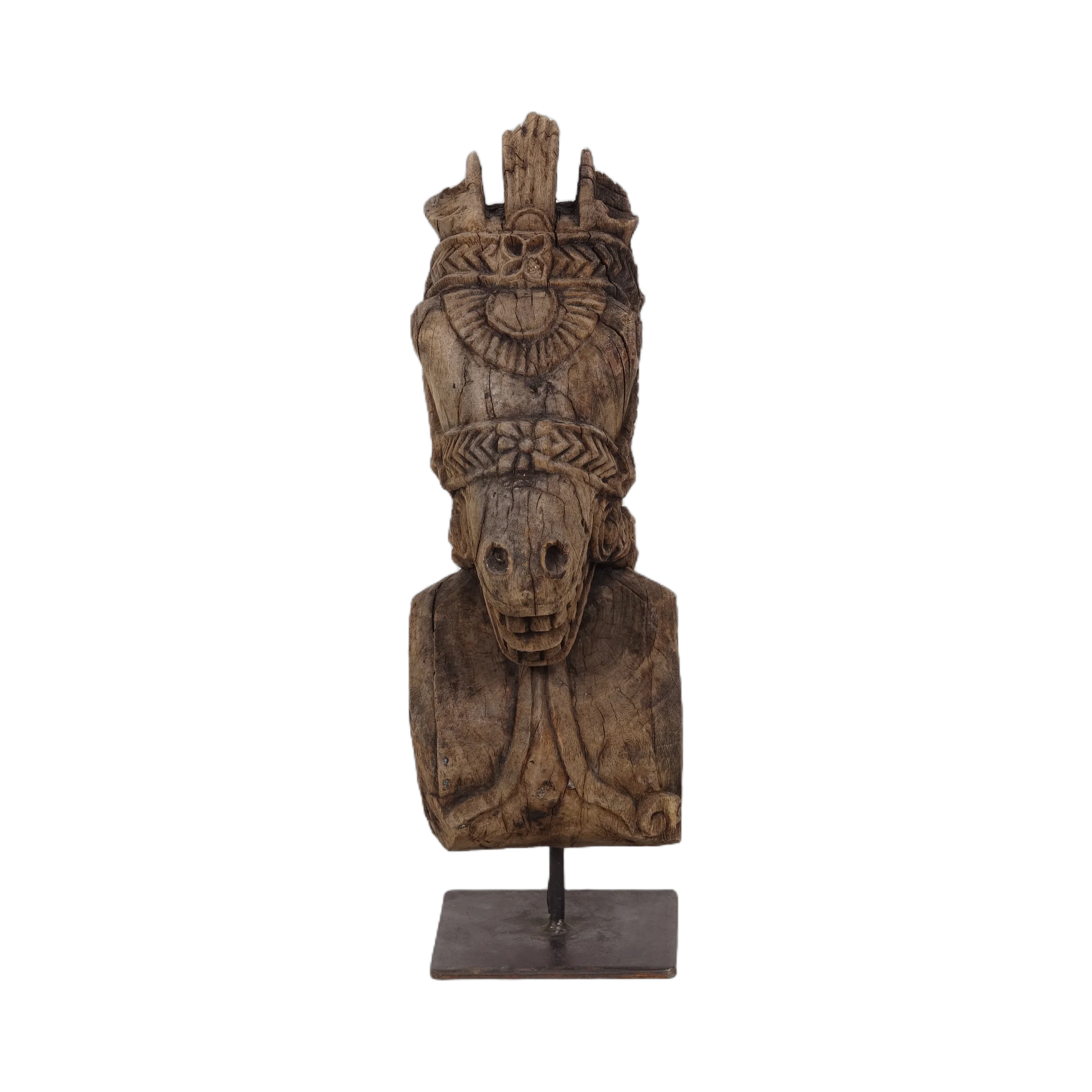 Ashva - Protomé de cheval en bois n°33