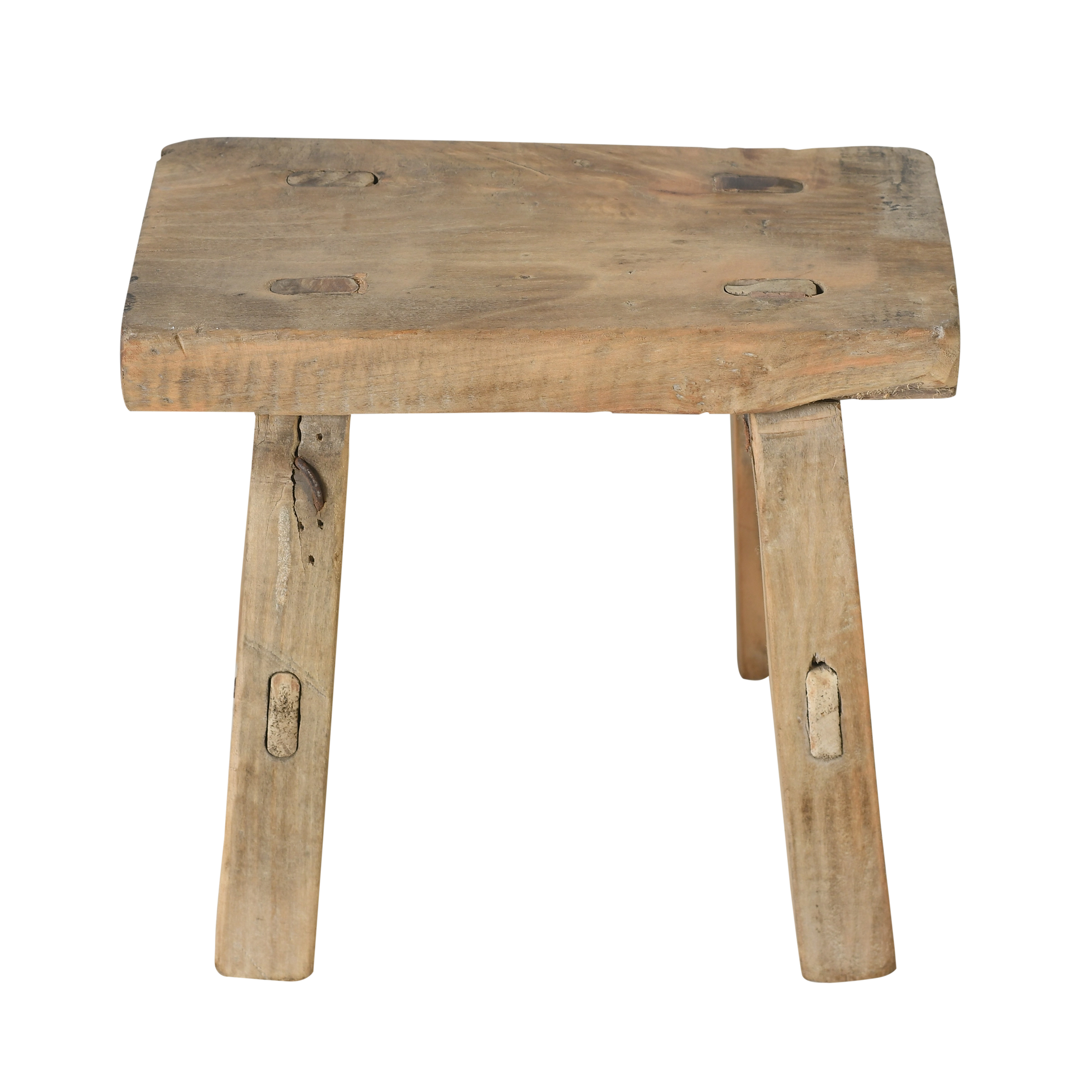Nuo - Mini tabouret ancien en orme n°27