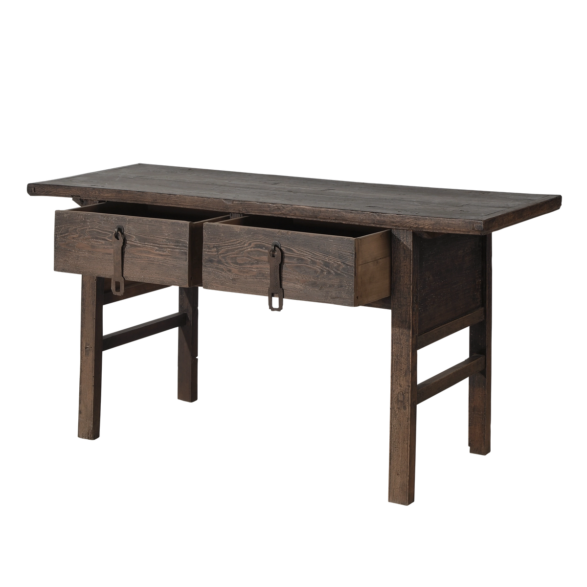 Taian - Console chinoise en orme à tiroirs n°1 - vue 3
